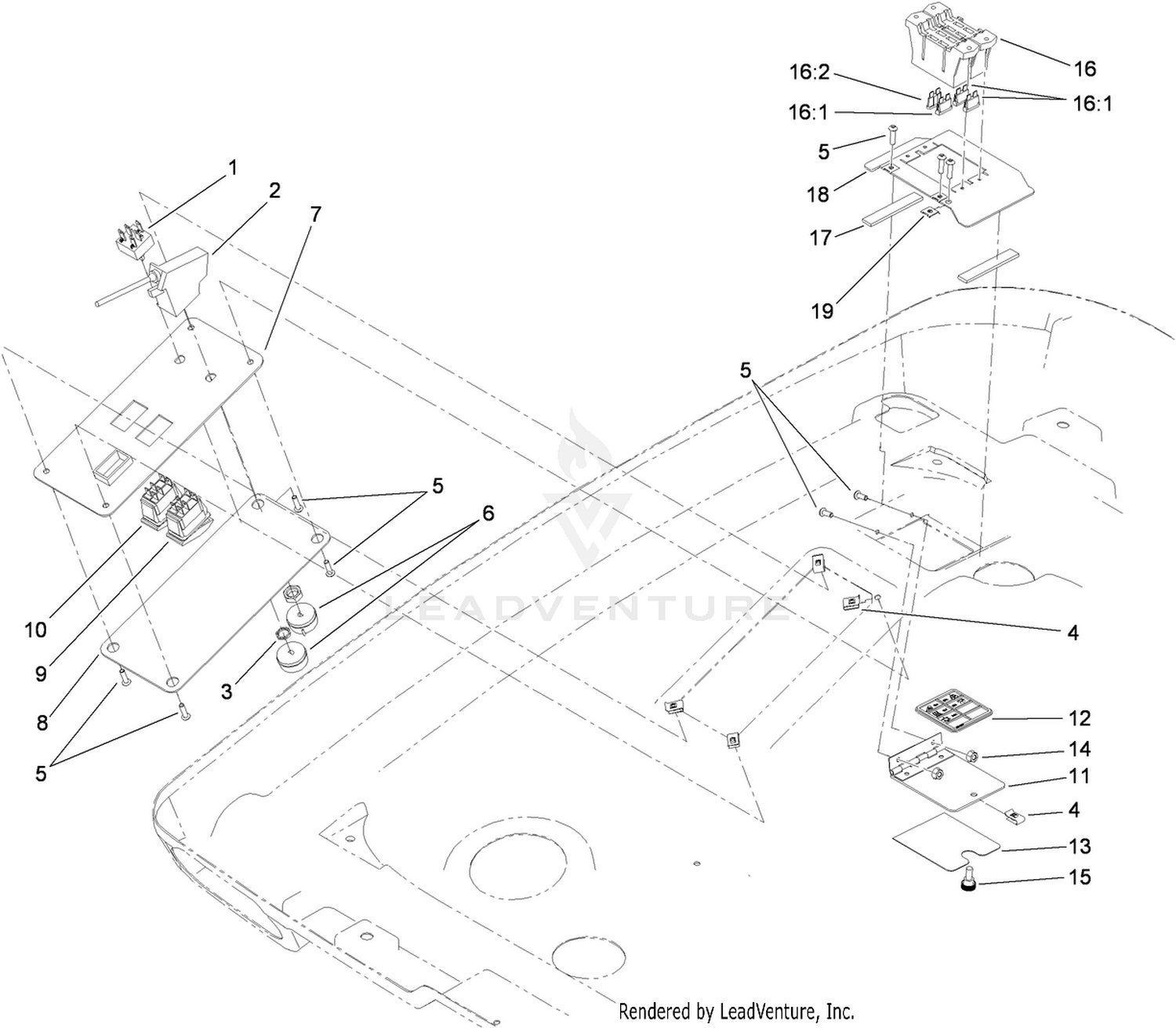 Switchplate and Fuse Block Assembly
