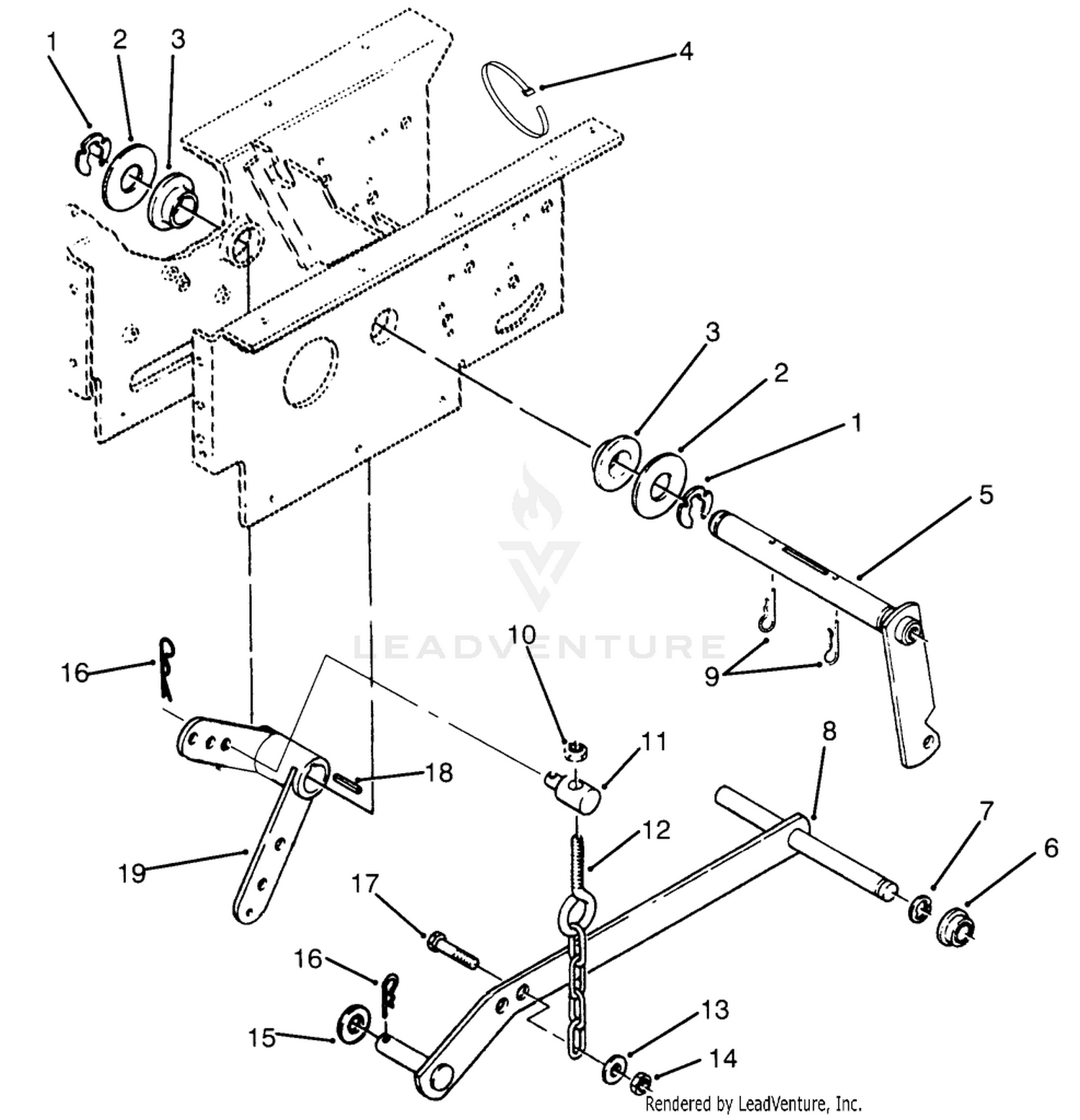 Hydrostatic Lift Linkage Assembly