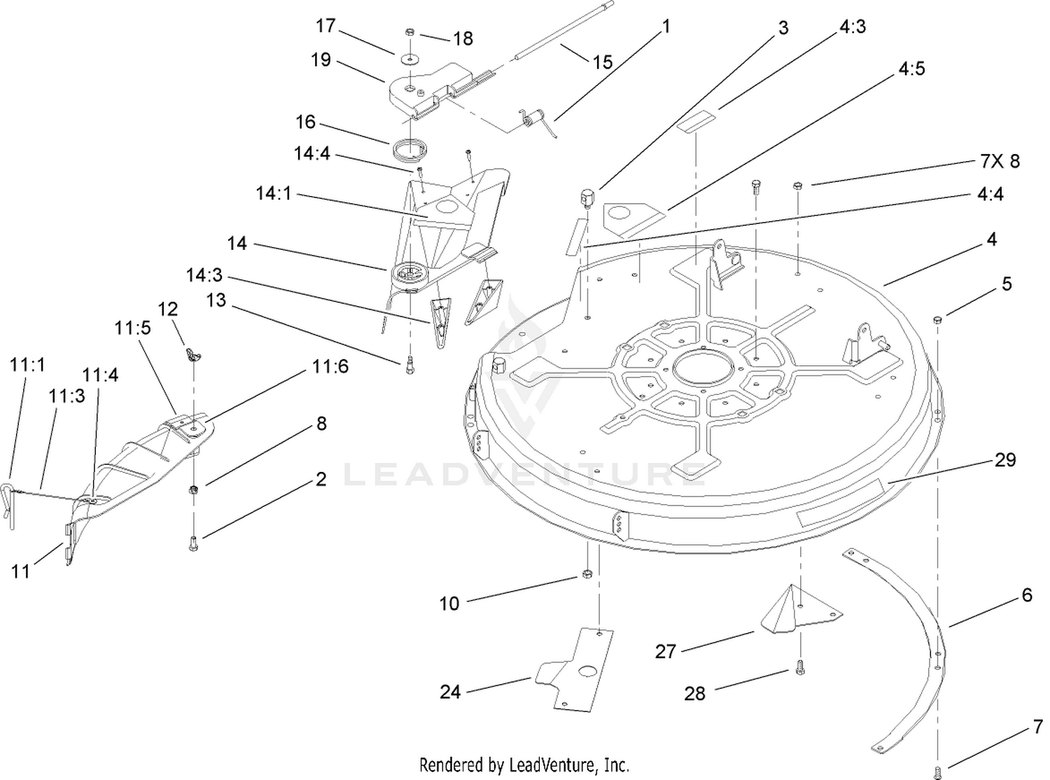 32 Inch Deck Assembly