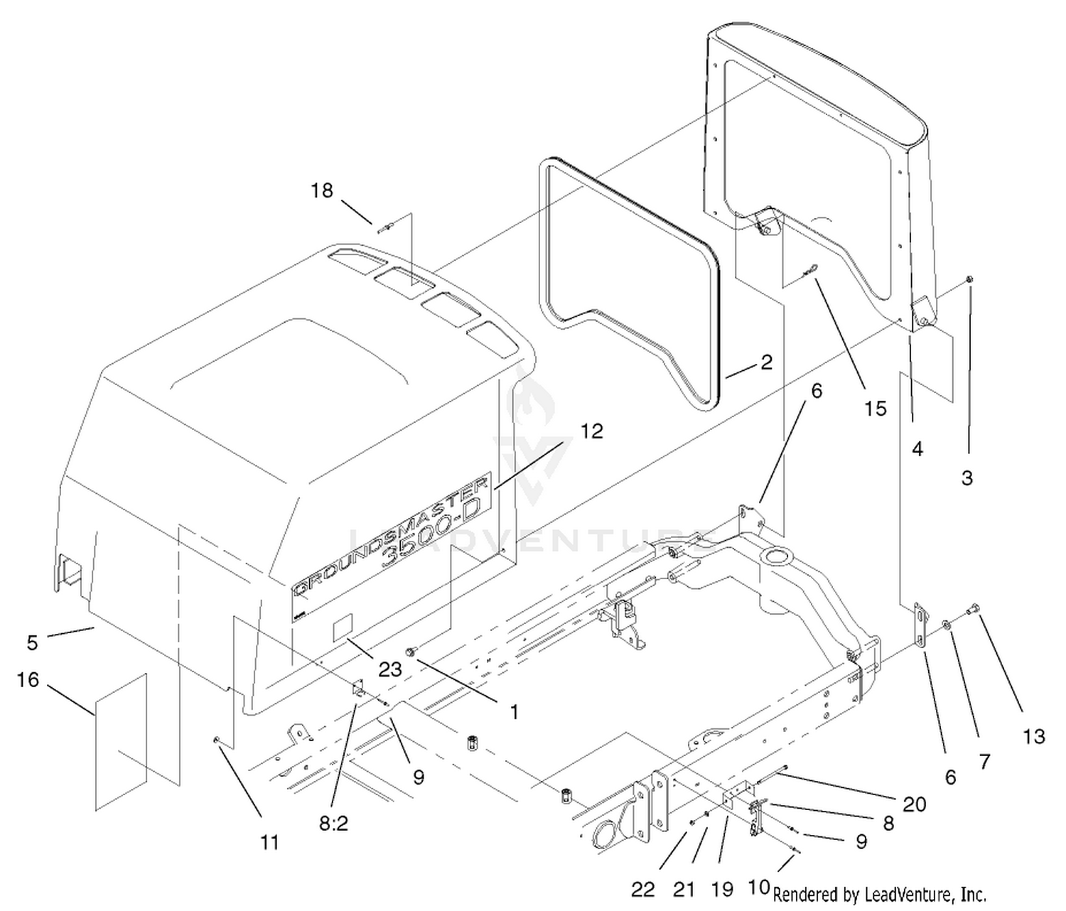 Hood-Screen Assembly