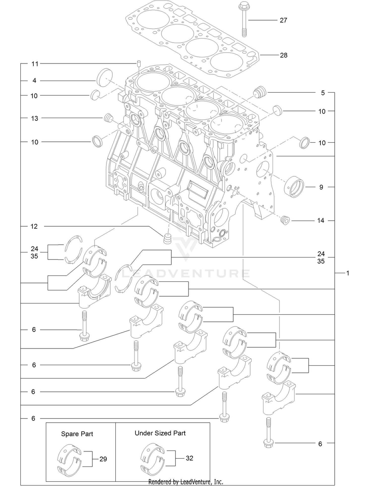 Cylinder Block Assembly