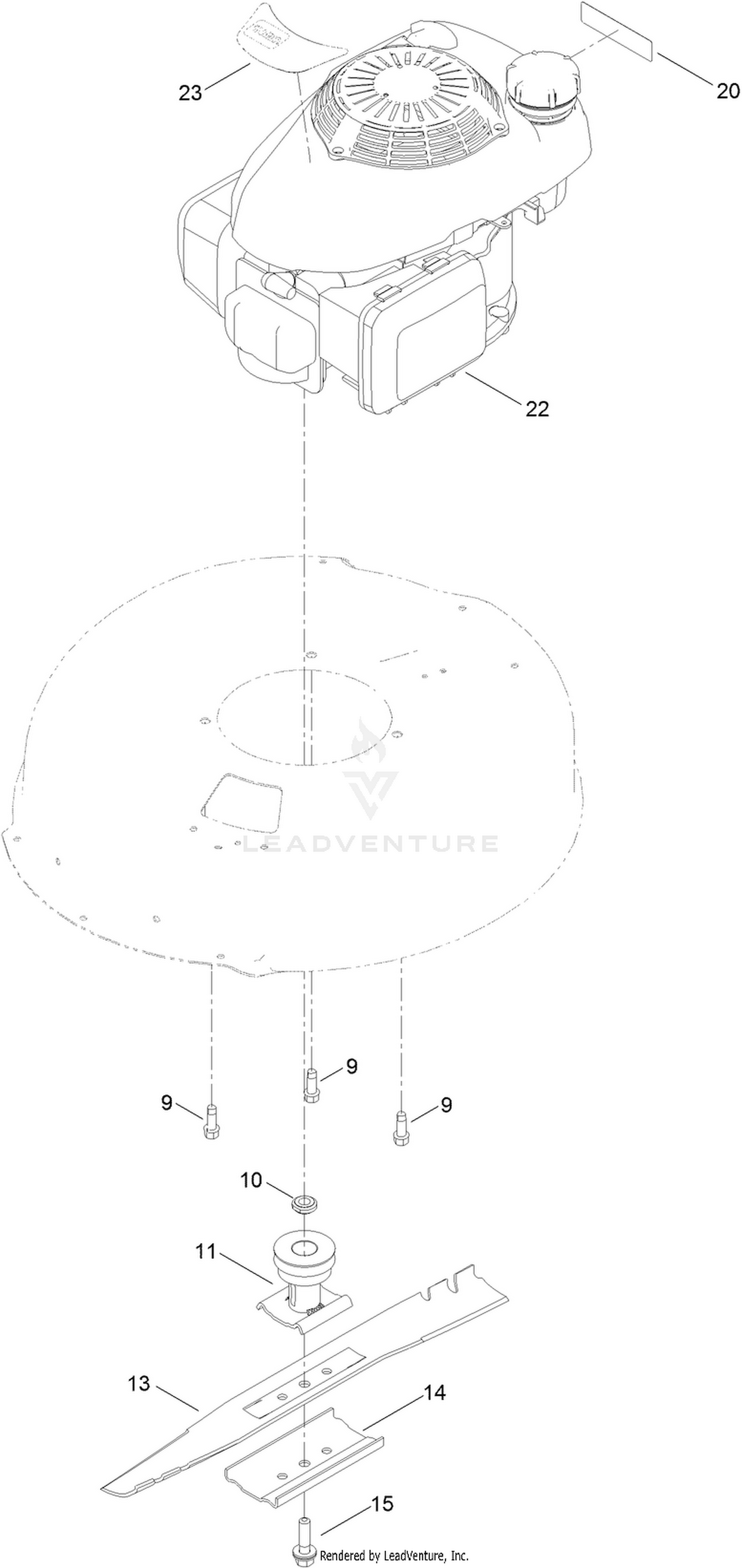 Engine and Blade Assembly