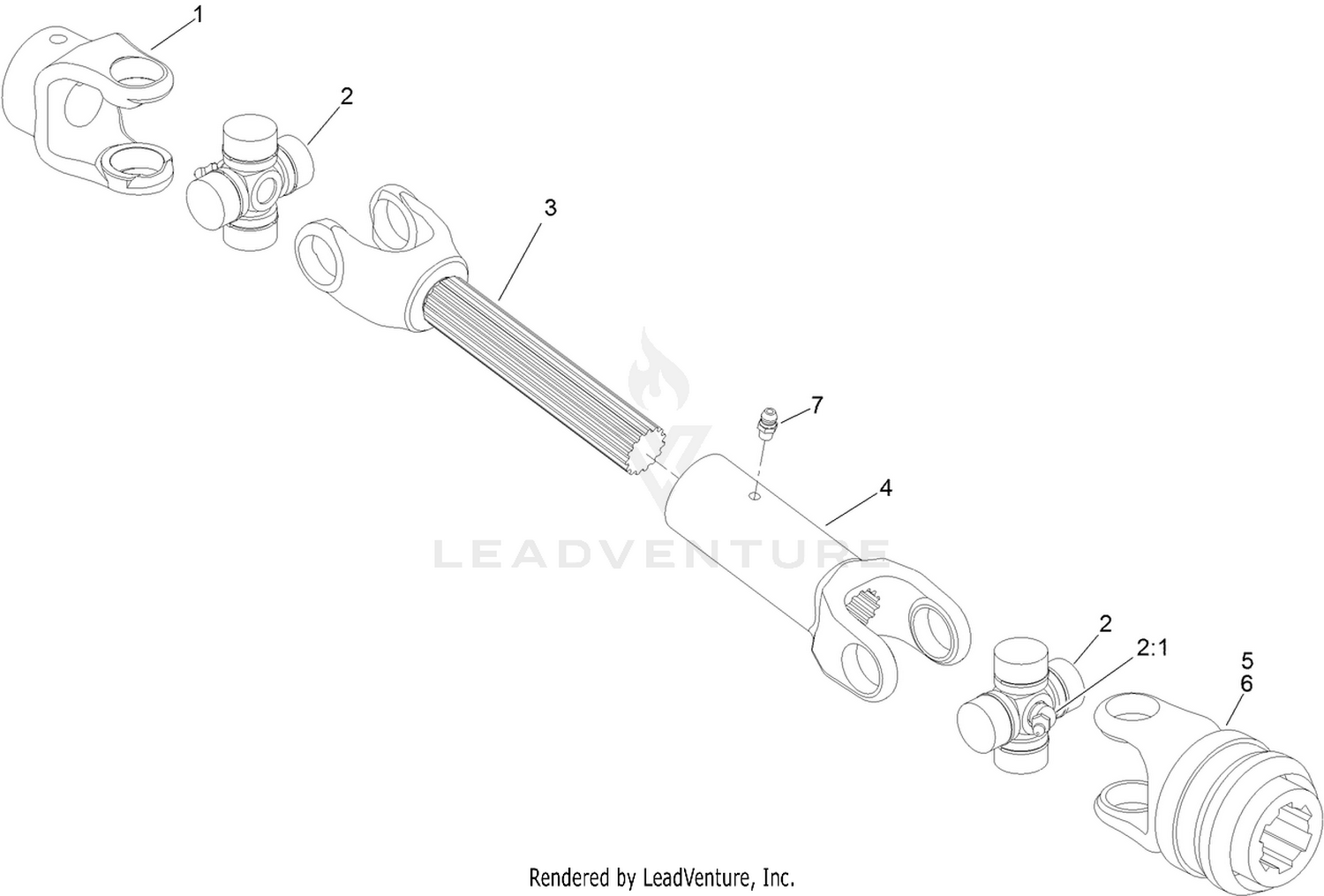 Driveshaft Assembly No. 125-0680