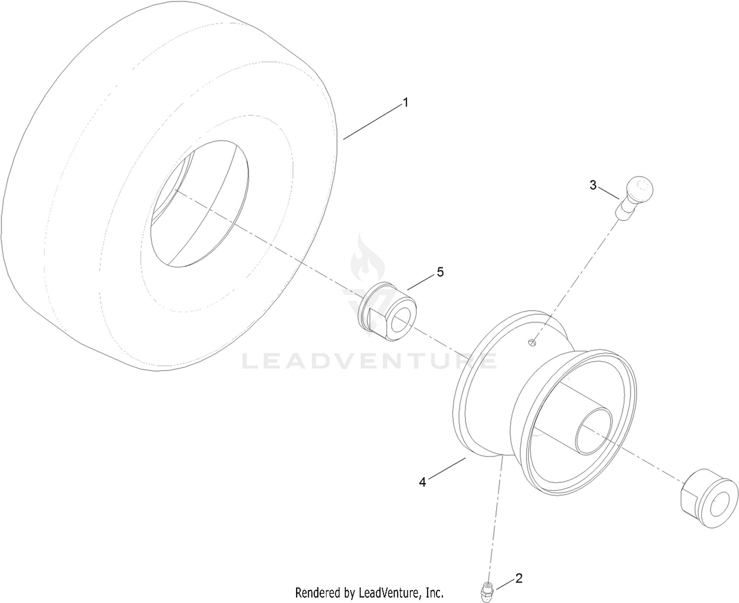 Wheel and Tire Assembly No. 120-5515