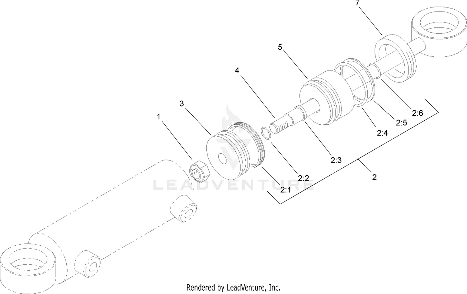 Hydraulic Cylinder Assembly No. 99-2415
