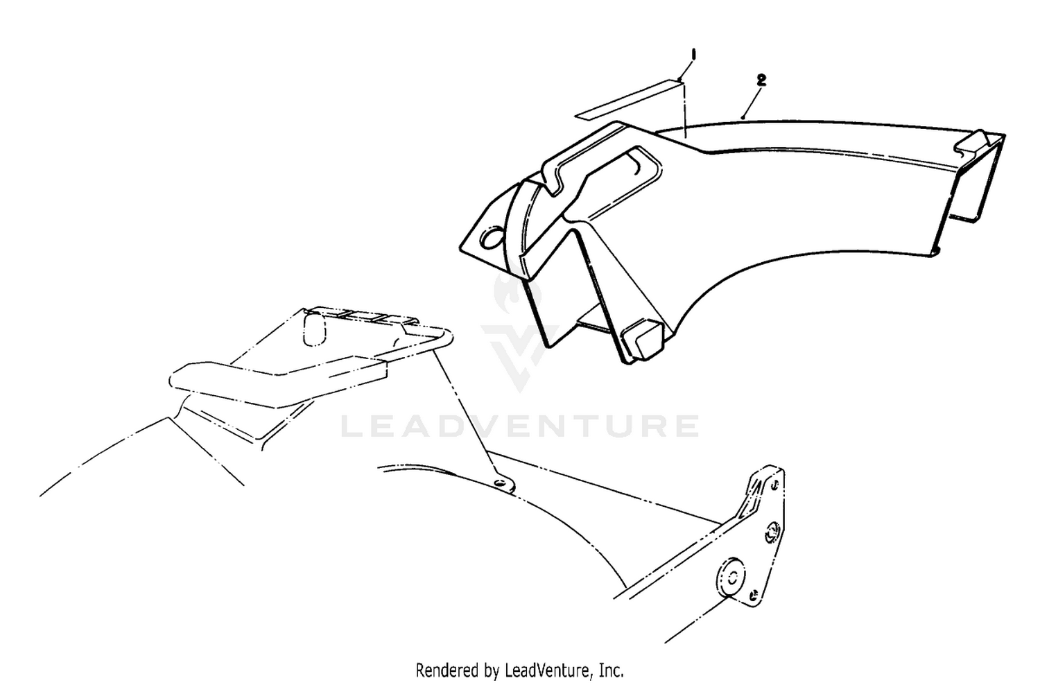 Side Discharge Chute Model No. 59168 (optional)