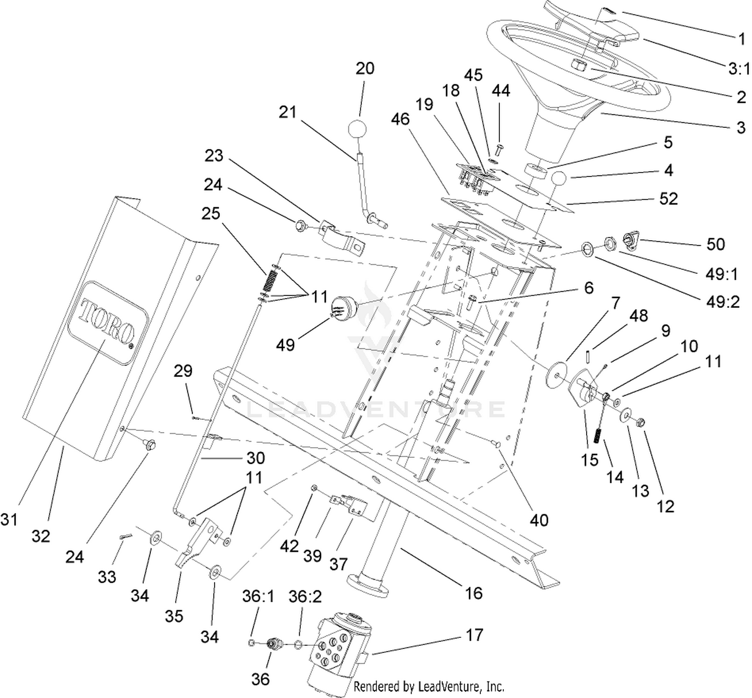 Steering Tower Assembly