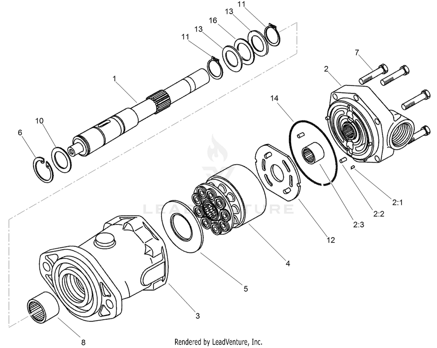 Piston Motor Assembly No. 105-1219