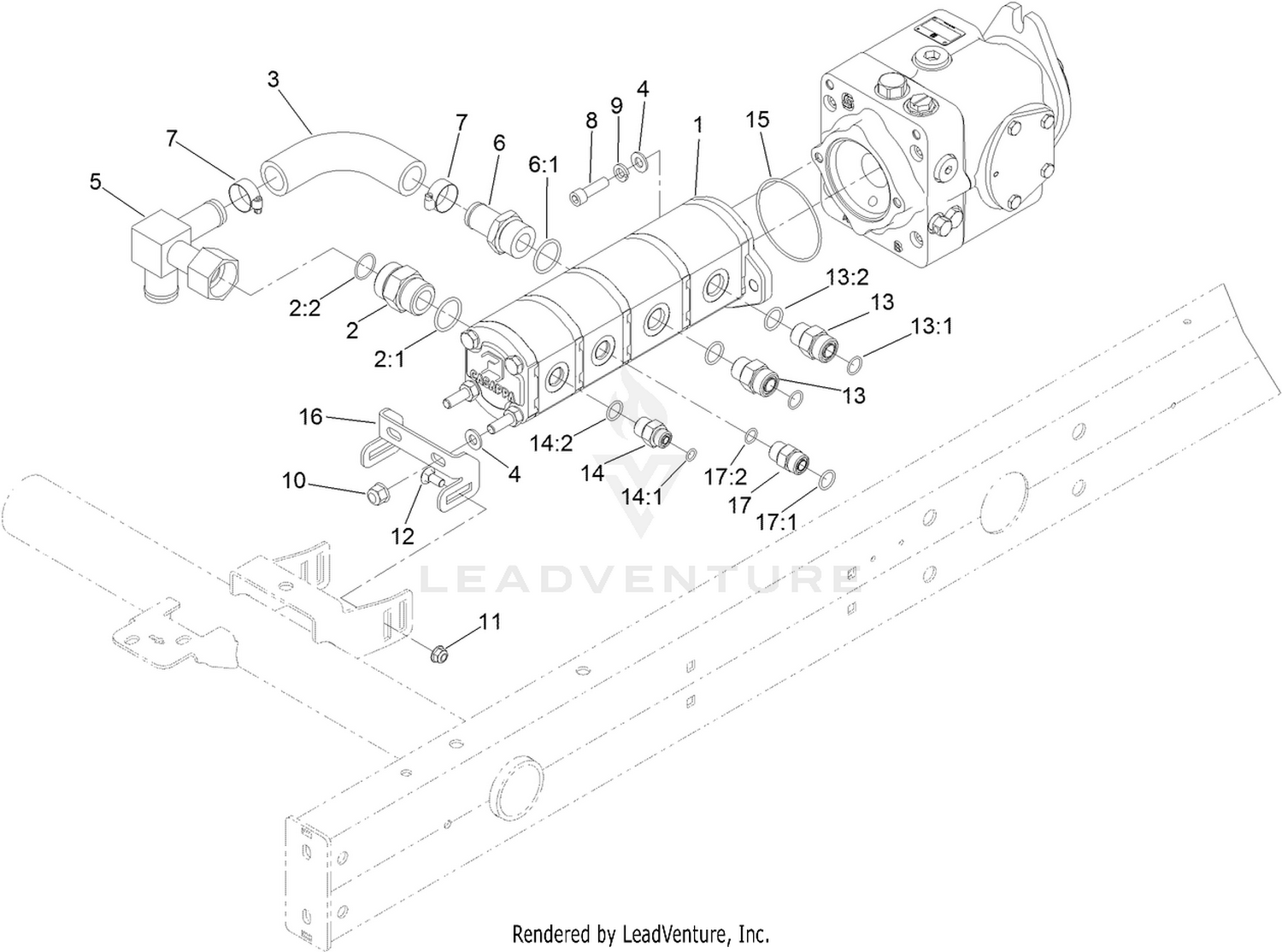Gear Pump Mounting Assembly
