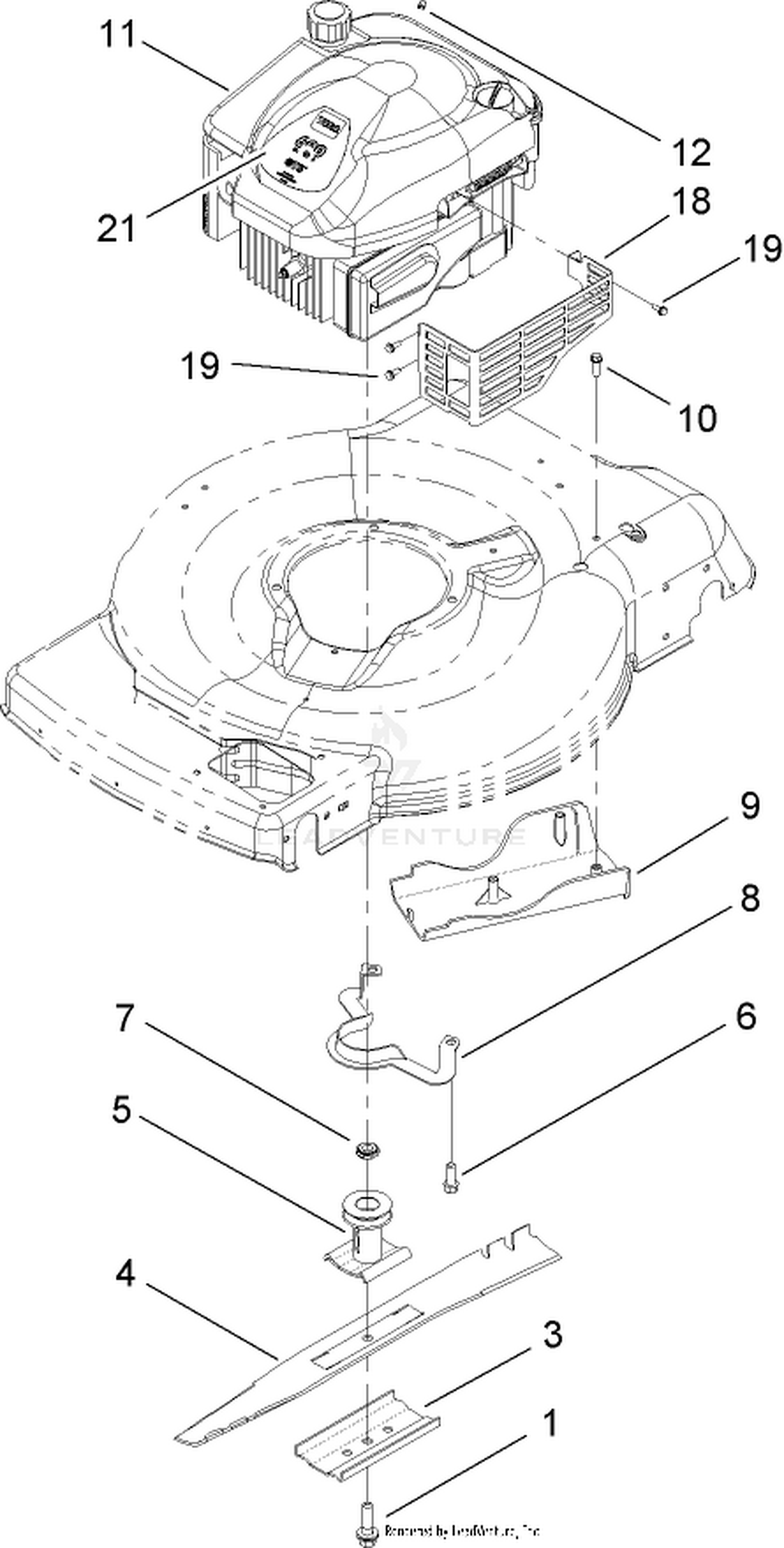 Engine and Blade Assembly