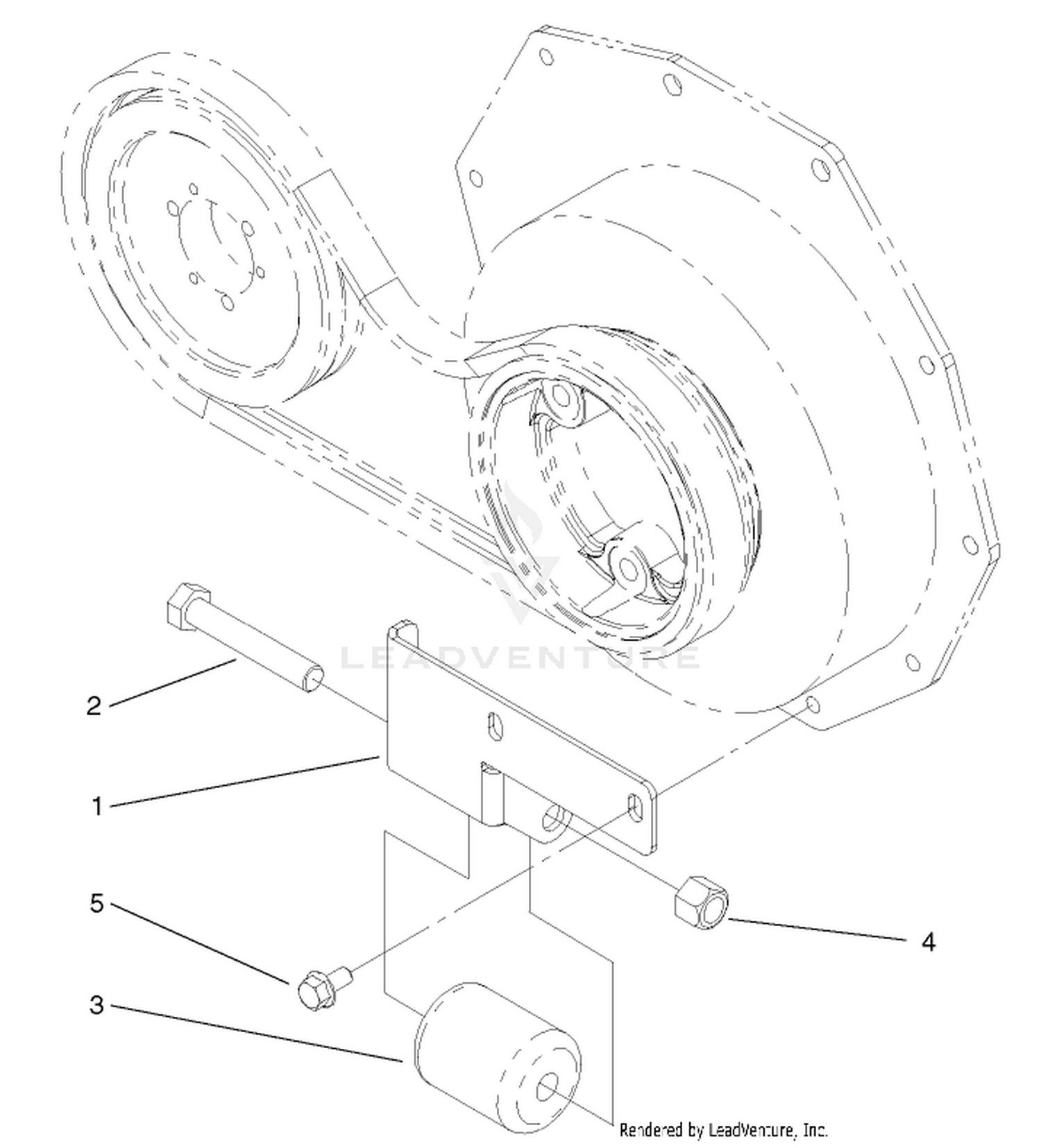 Rear Roller Bumper Assembly (For Reelmaster 3100-D Only)