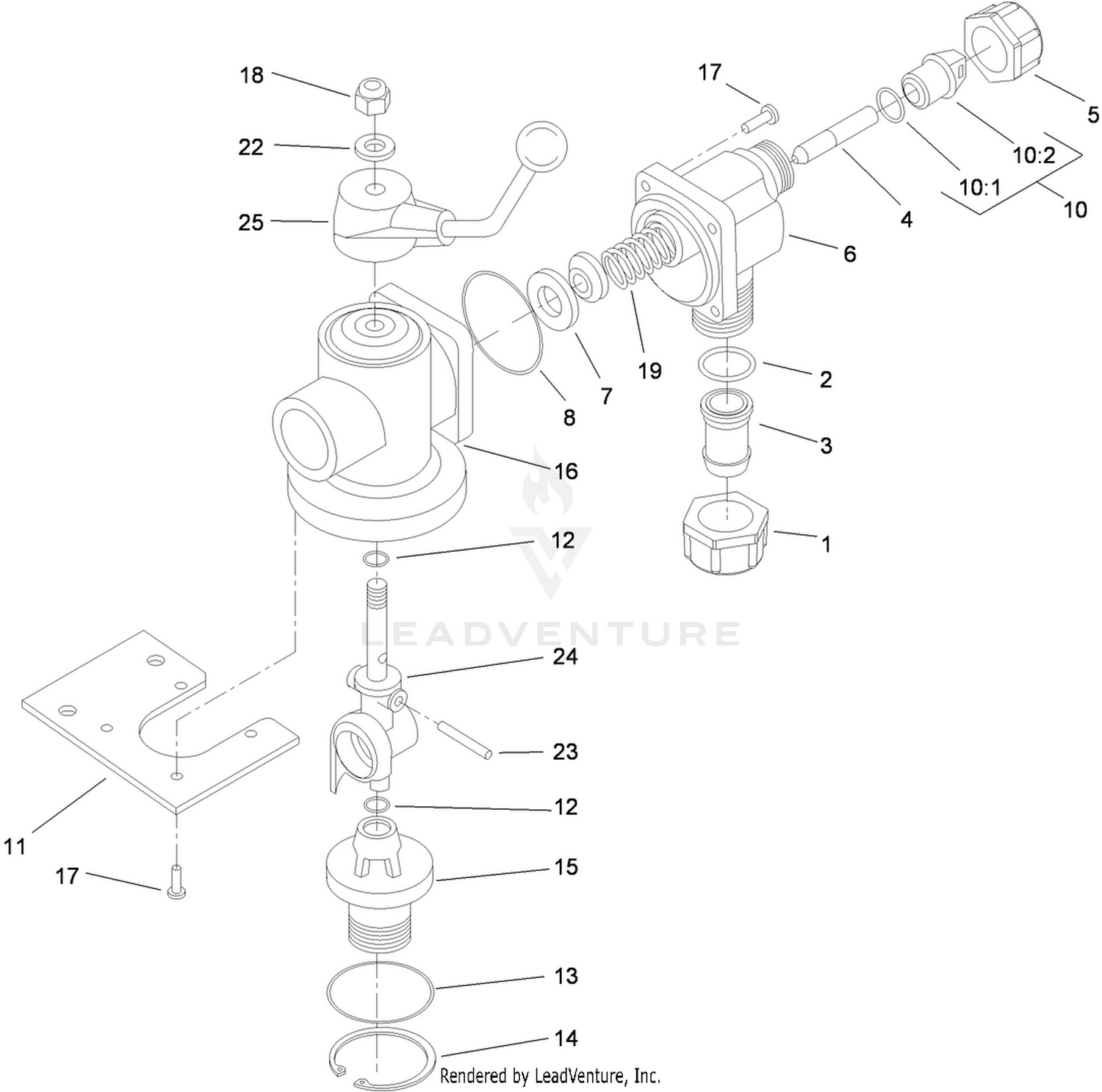 Main On/Off Valve Assembly No. 106-4881
