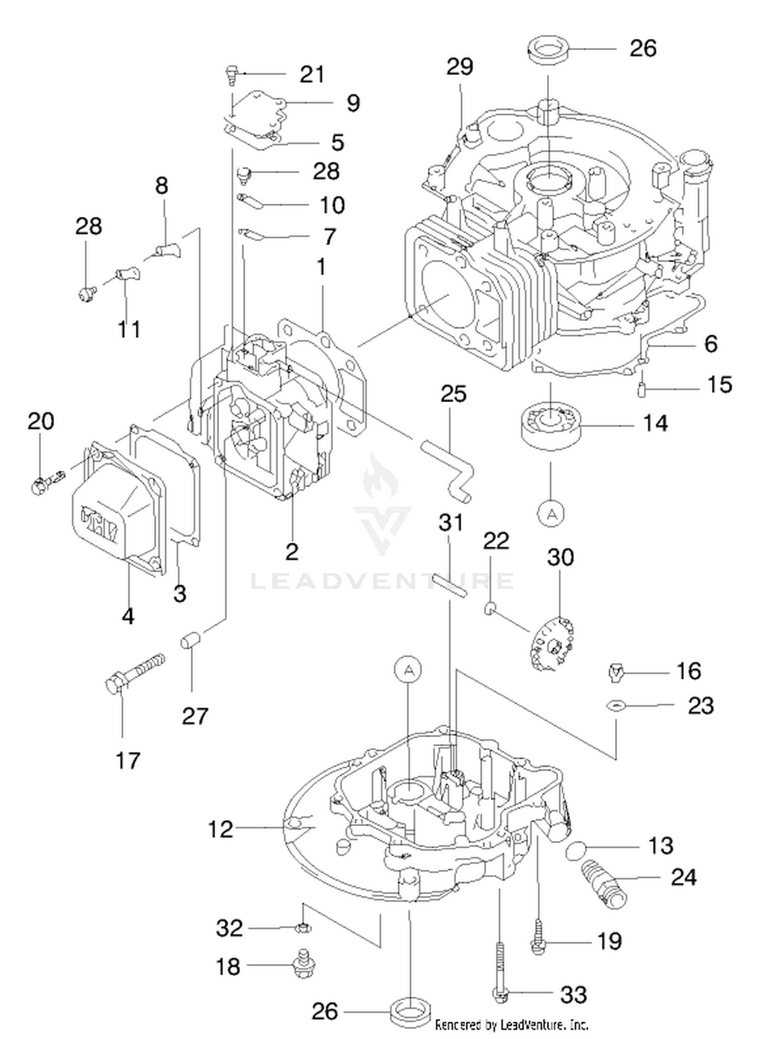 Cylinder/crankcase