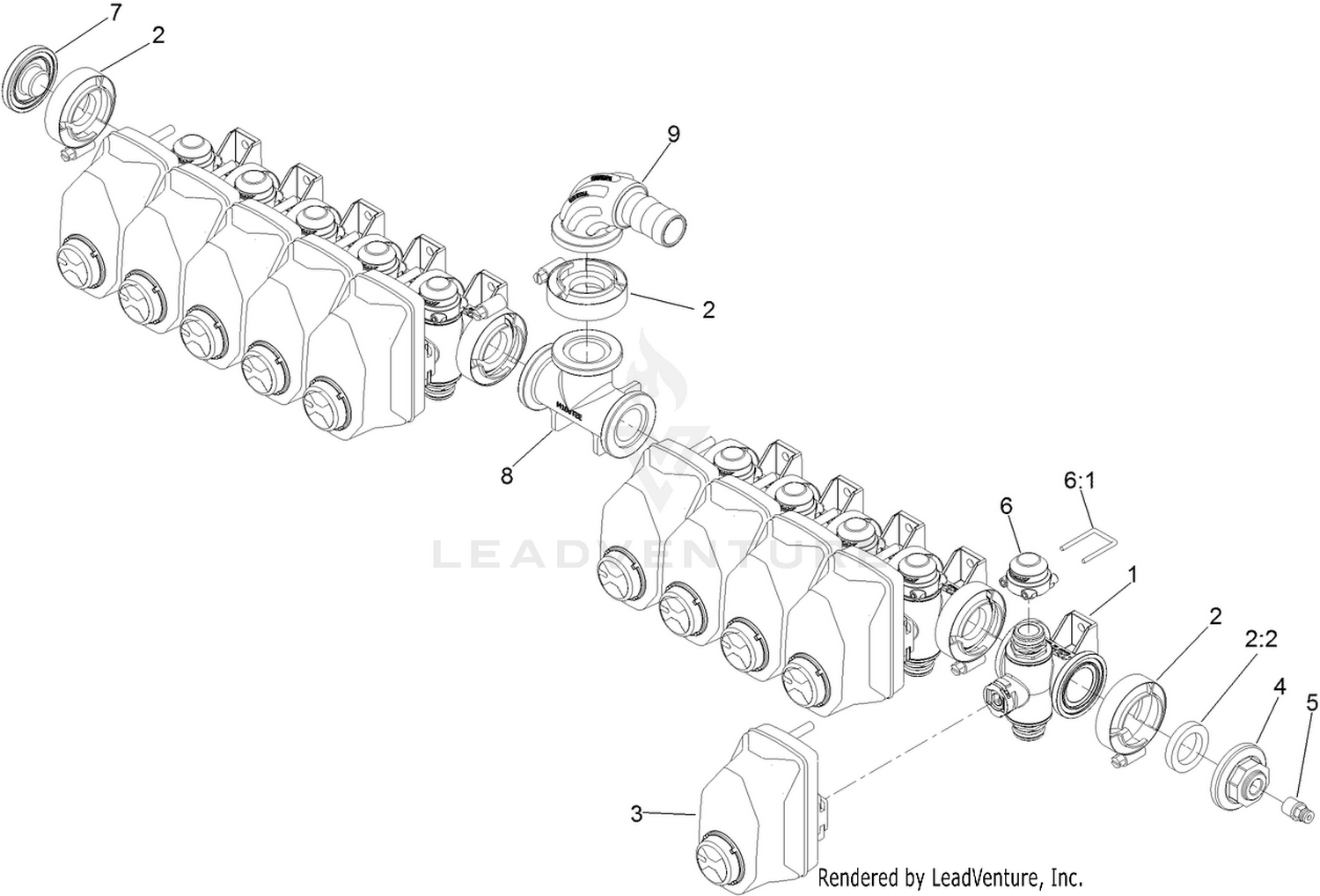 Section Manifold Assembly No. 132-4256