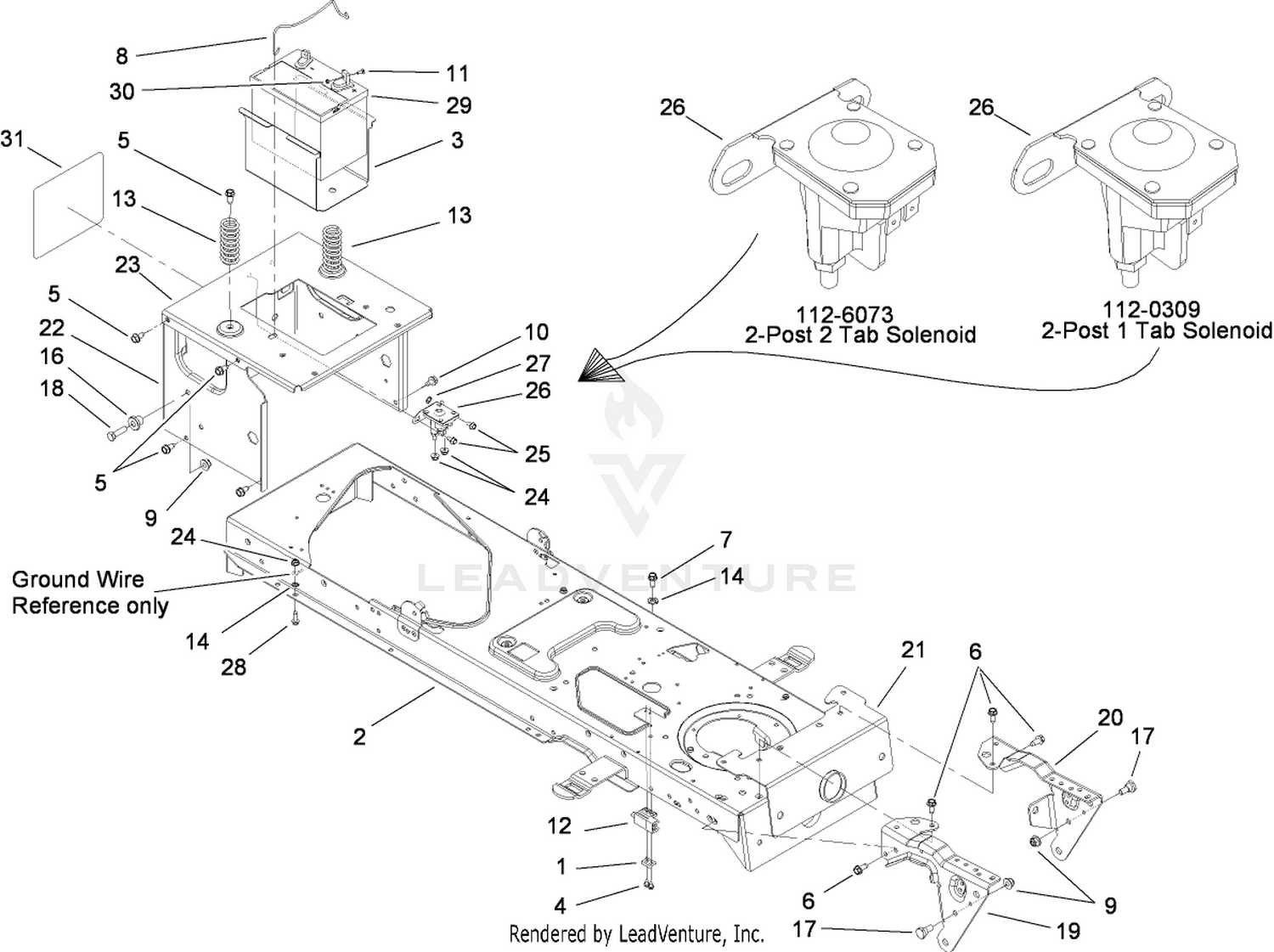 Frame and Battery Assembly