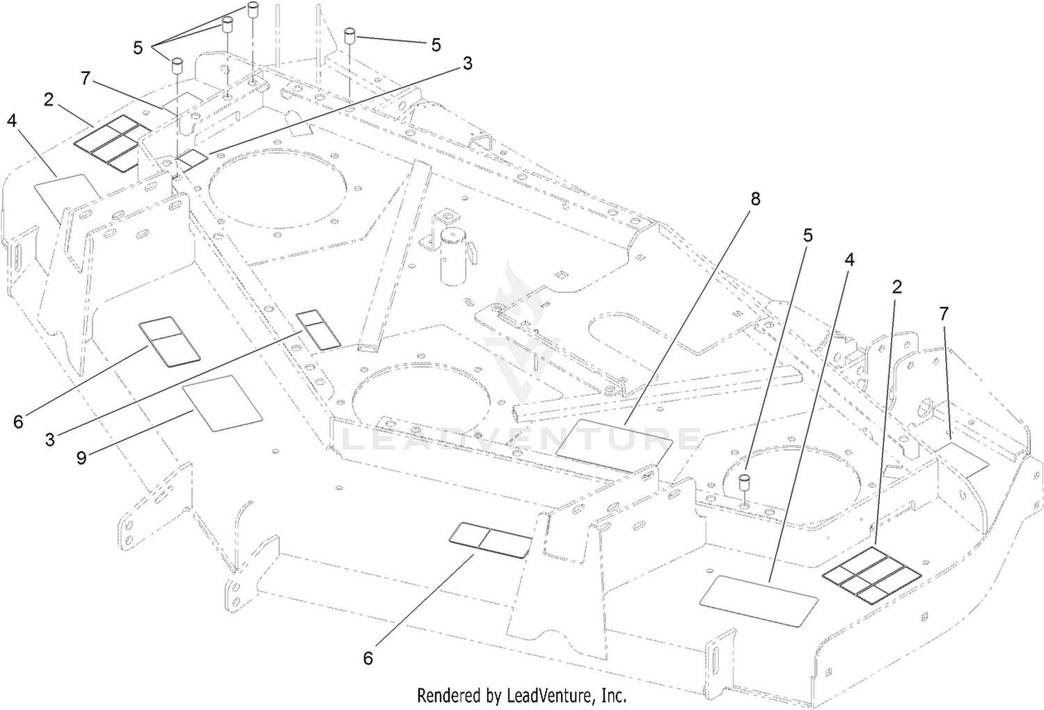 Deck and Decal Assembly No. 107-7261