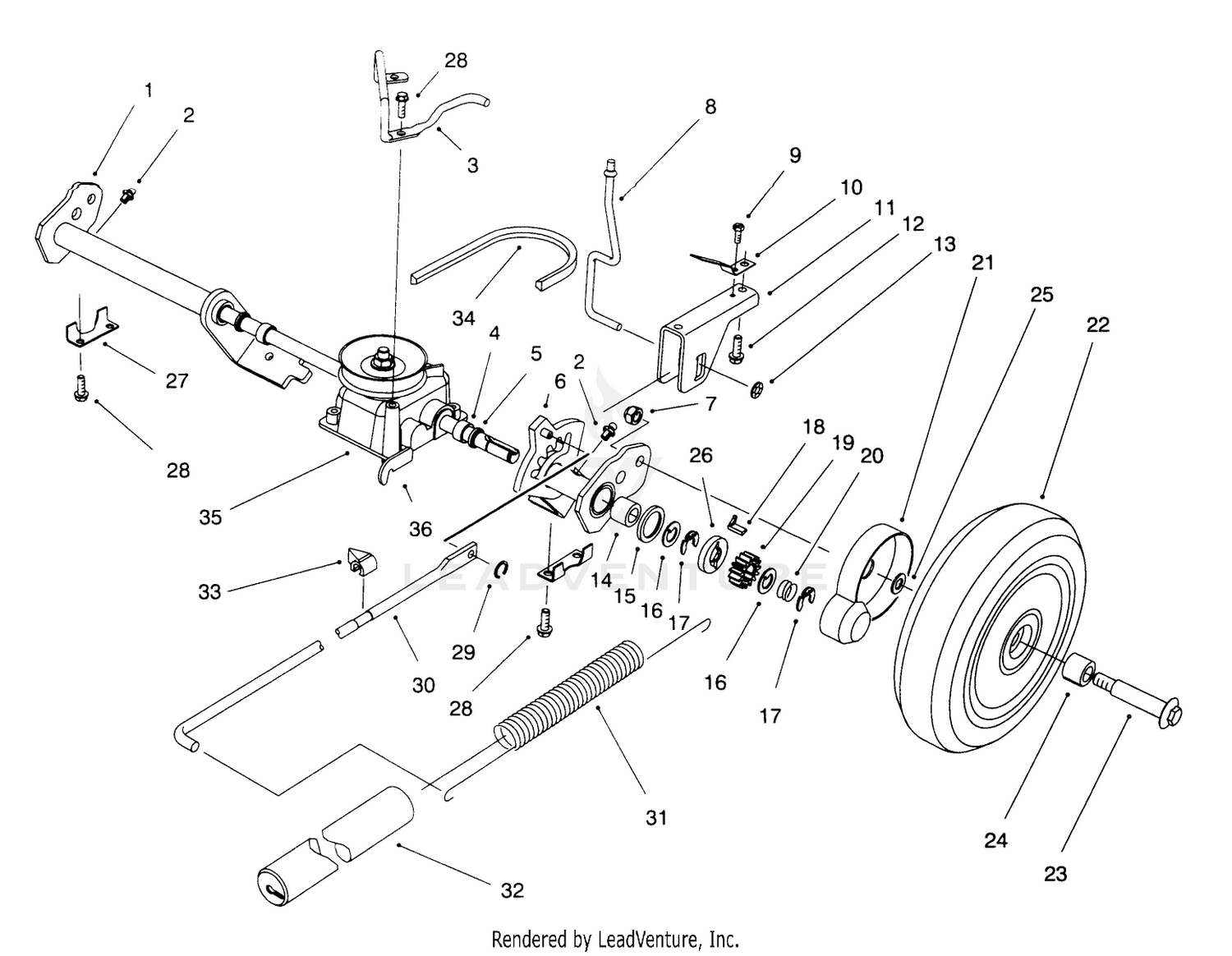 S. P. Rear Axle Assembly