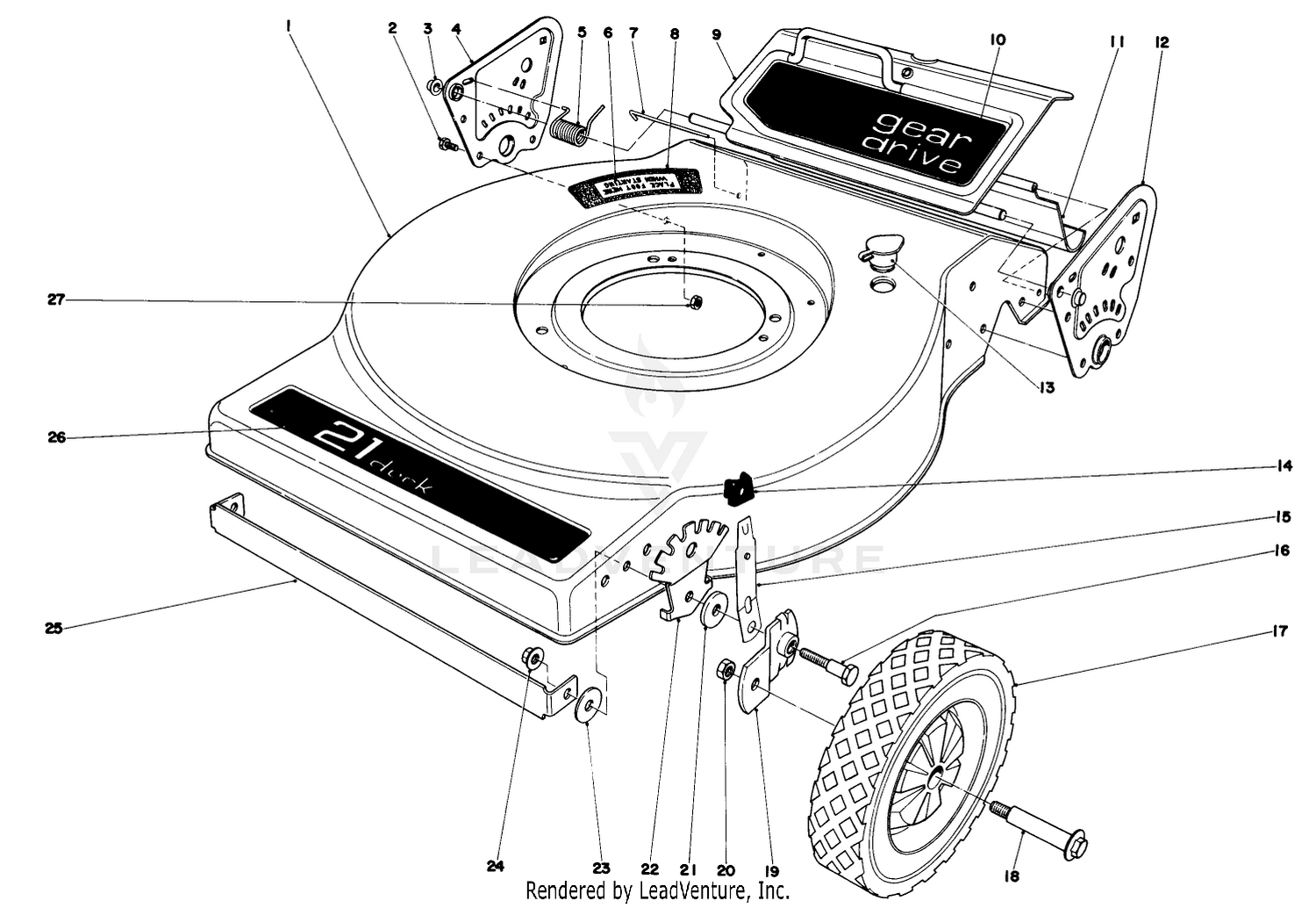 Mower Housing (model No. 16830)