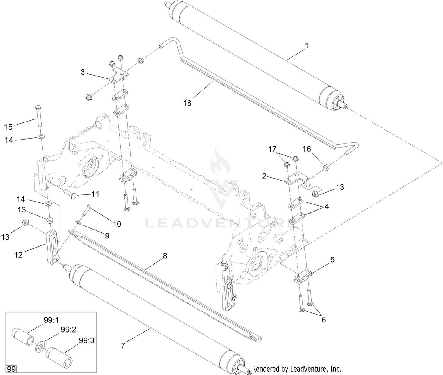 Roller and Scraper Assembly