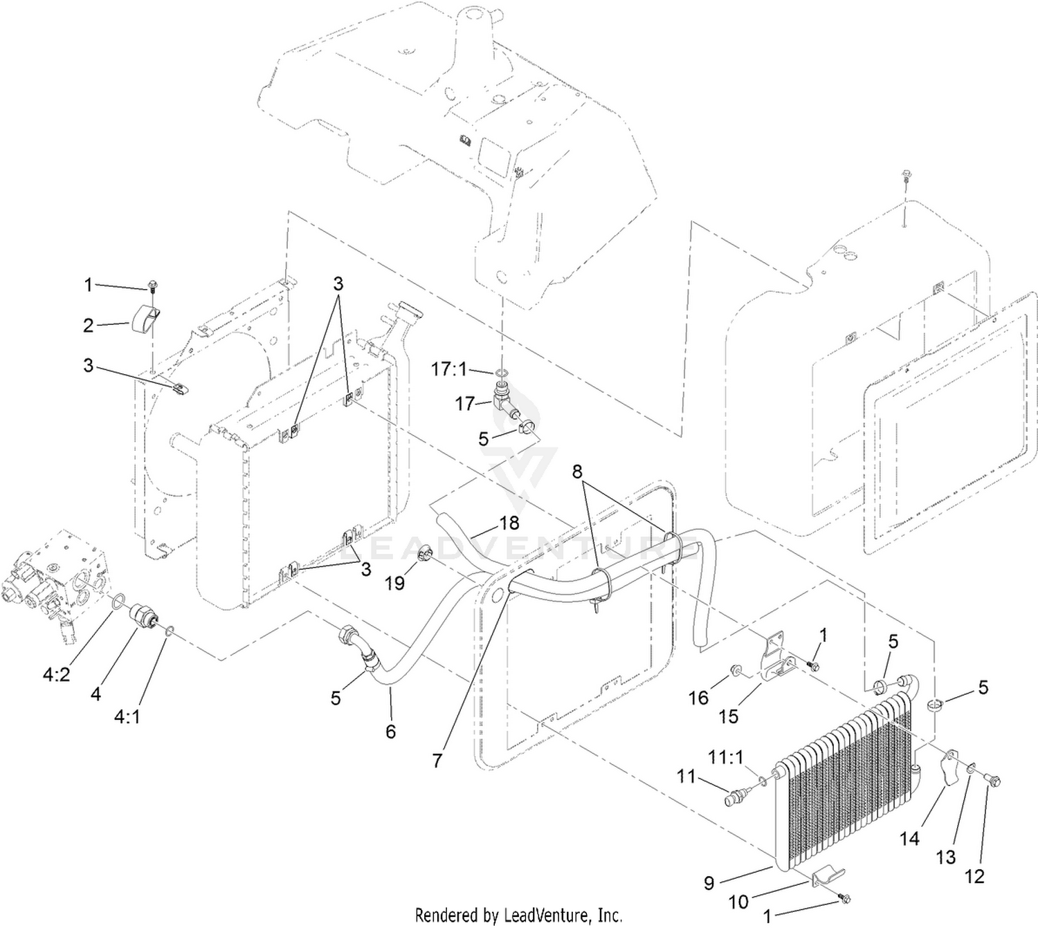 Oil Cooler Assembly No. 117-9314