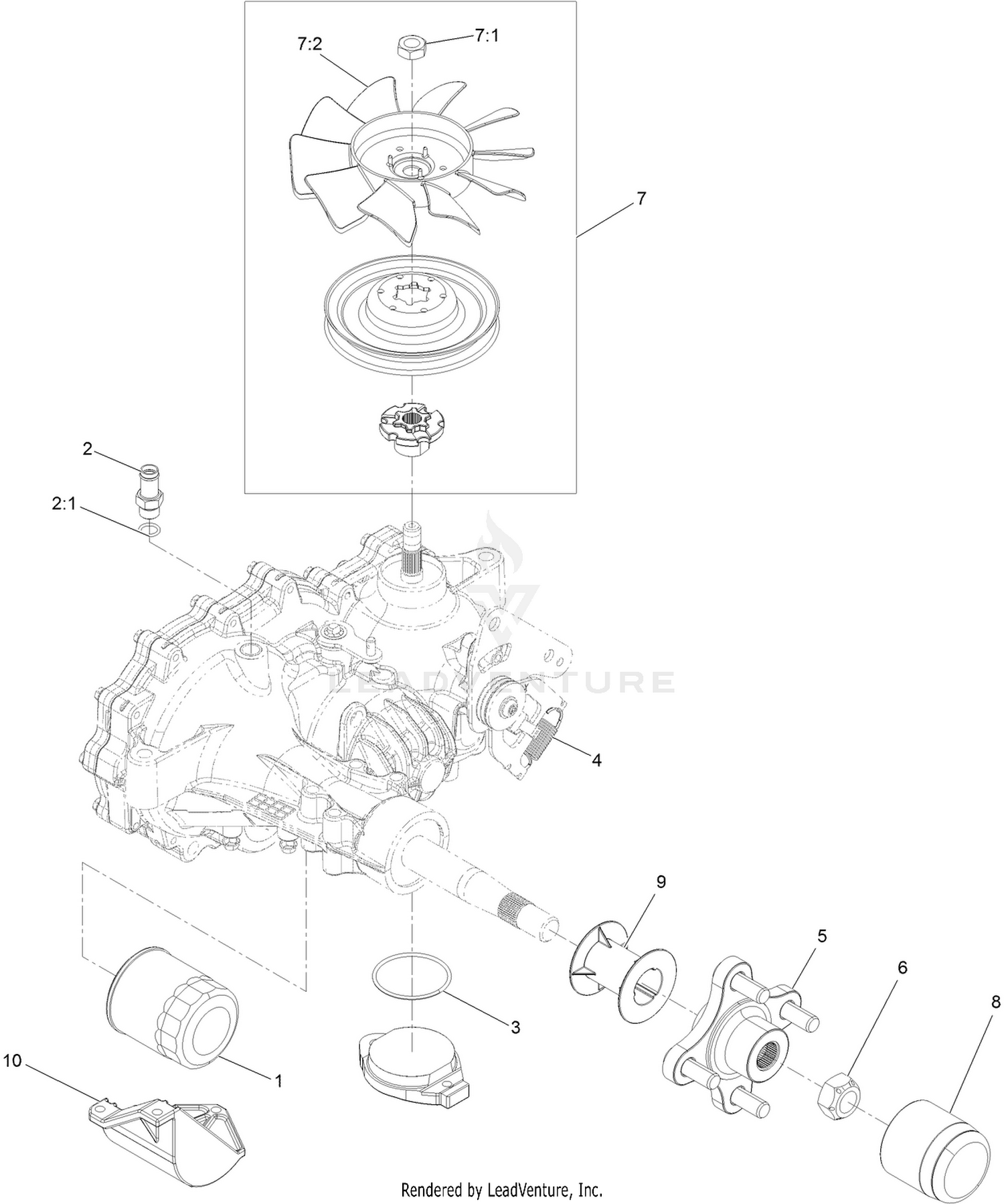 RH Transaxle Assembly No. 135-0139