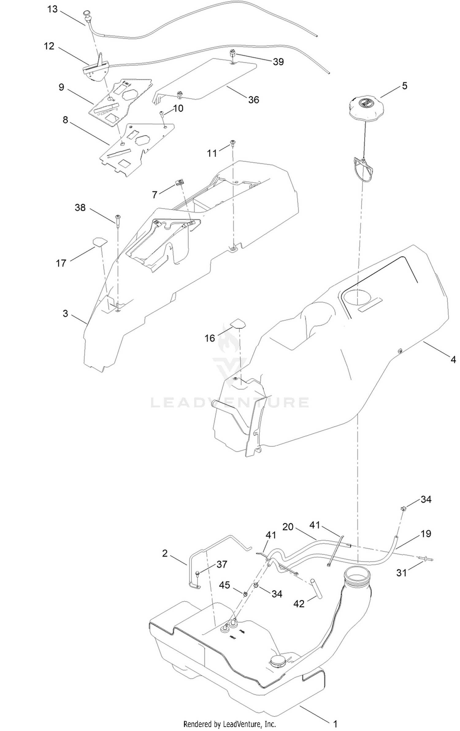 Body Styling and Fuel Pod Assembly