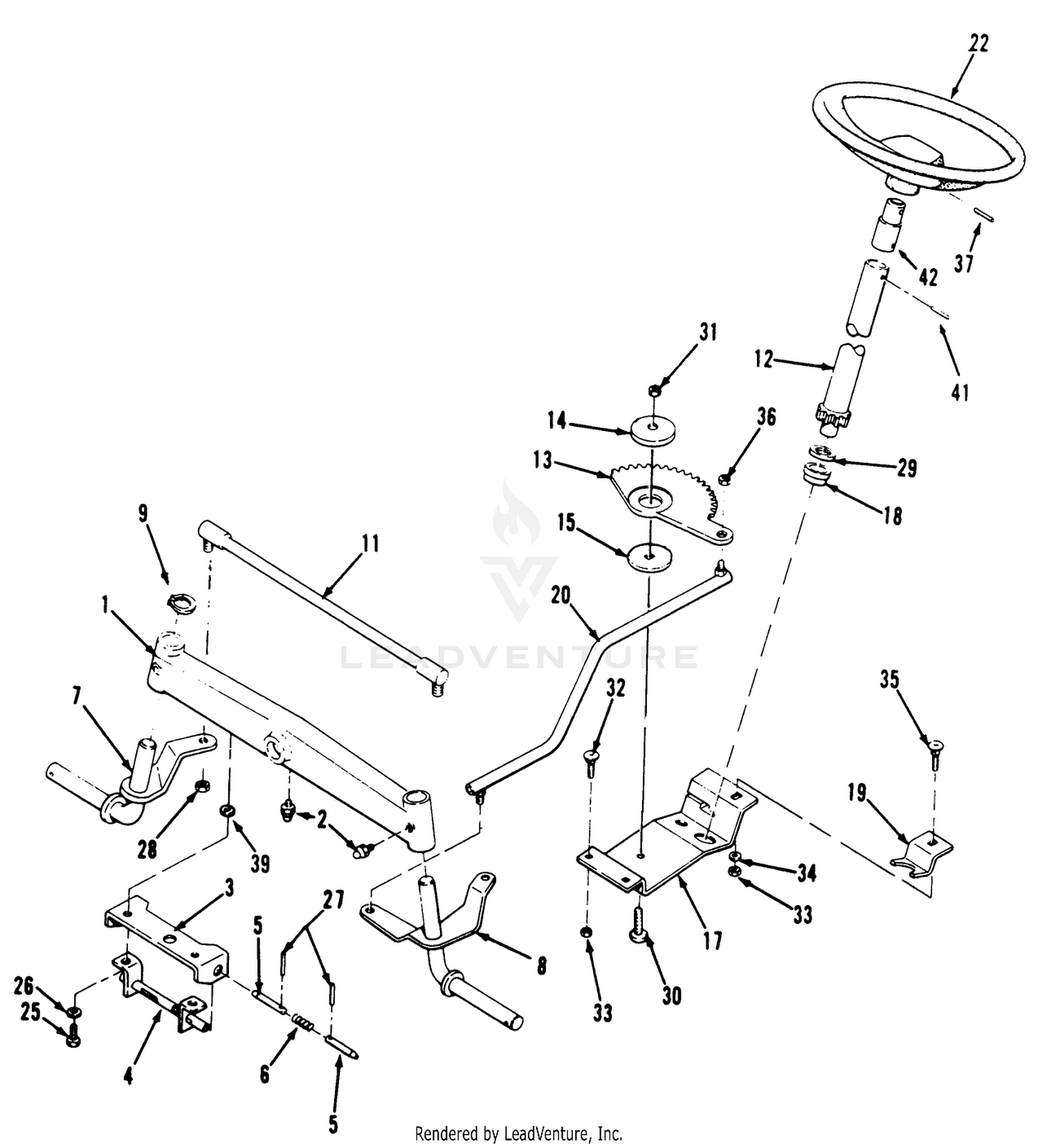 Front Axle  Steering Assembly