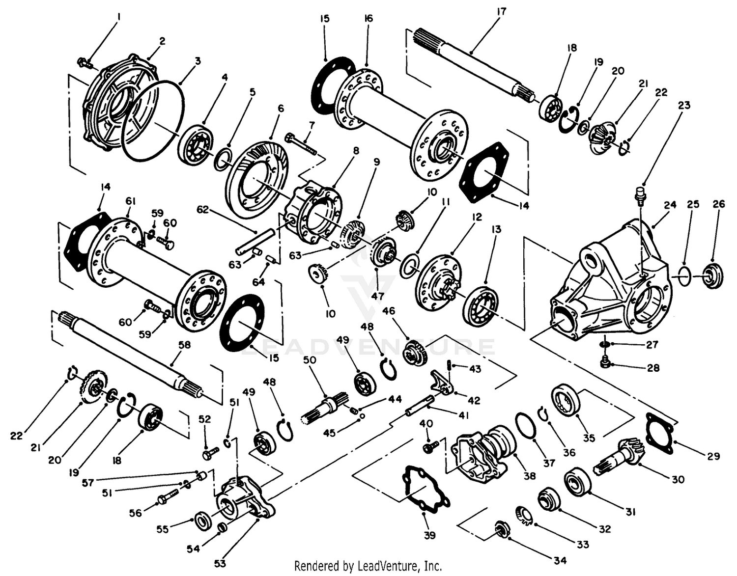 REAR AXLE ASSEMBLY NO. 68-6820