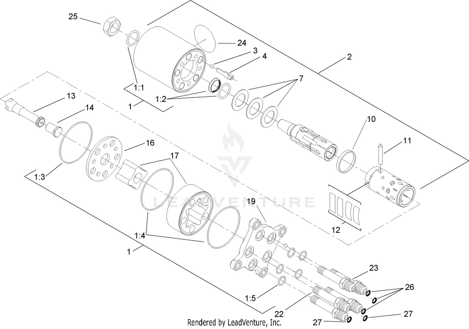 Steering Valve Assembly No. 104-5180