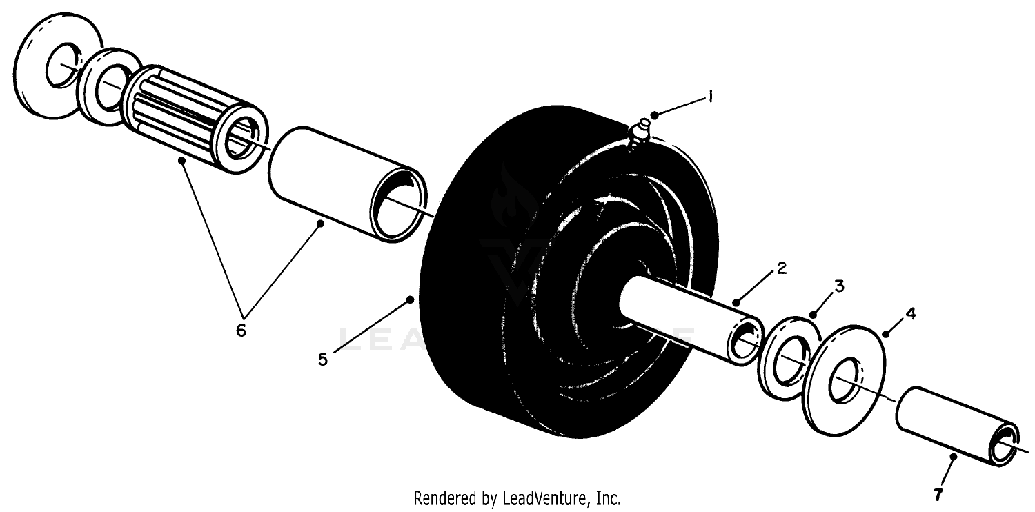 Castor Wheel Assembly N0. 27-1050 (optional)