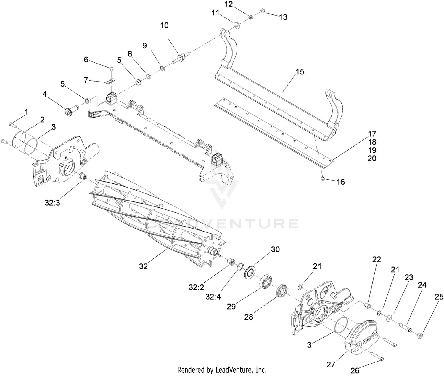 Reel and Bedbar Assembly