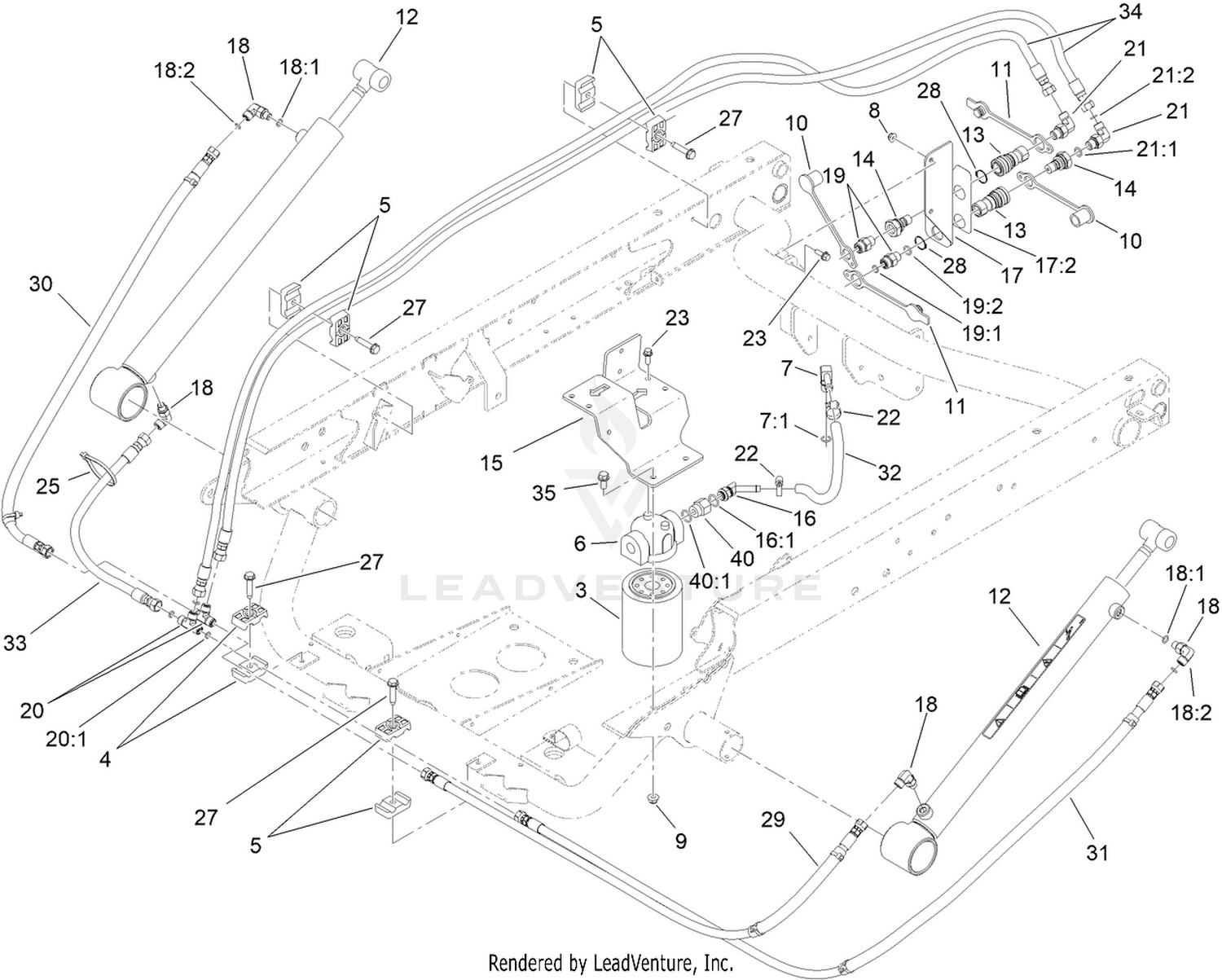 Hydraulic Lift Cylinder Assembly