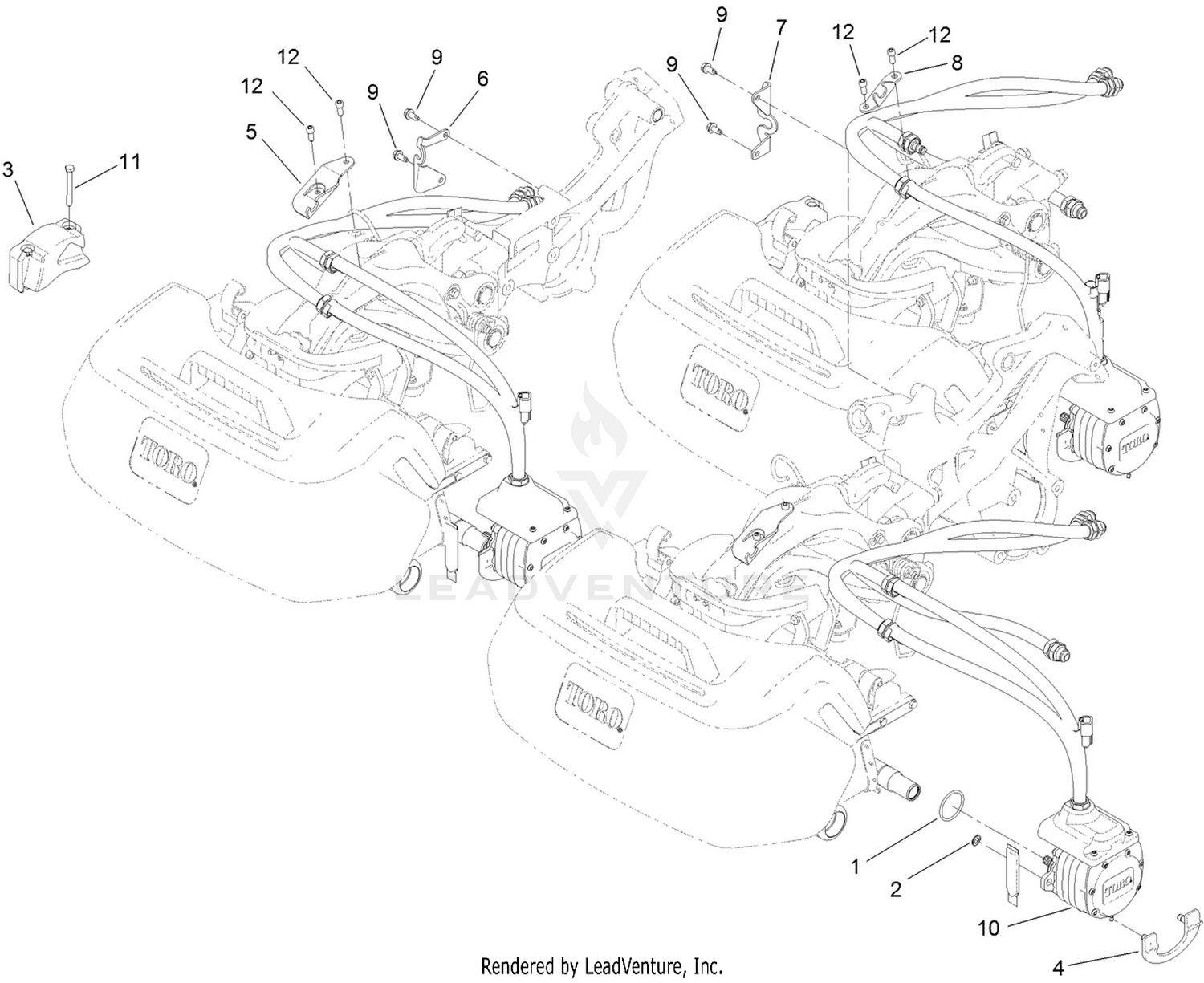 Electric Motor and Bracket Assembly