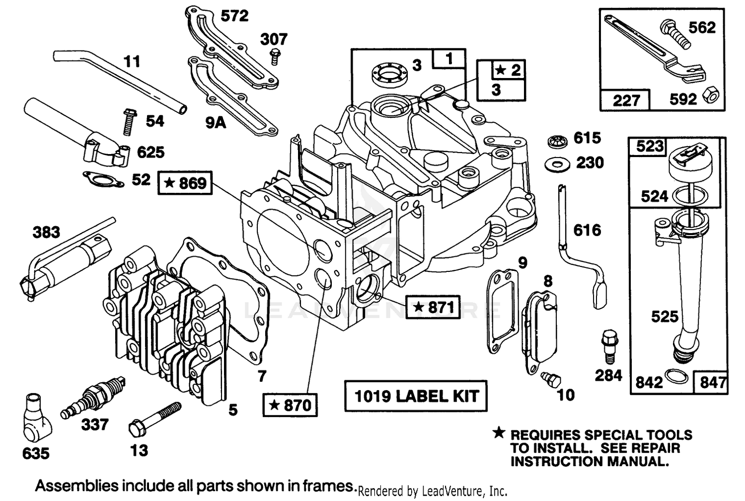 Engine Briggs  Stratton Model 122707-3187-01