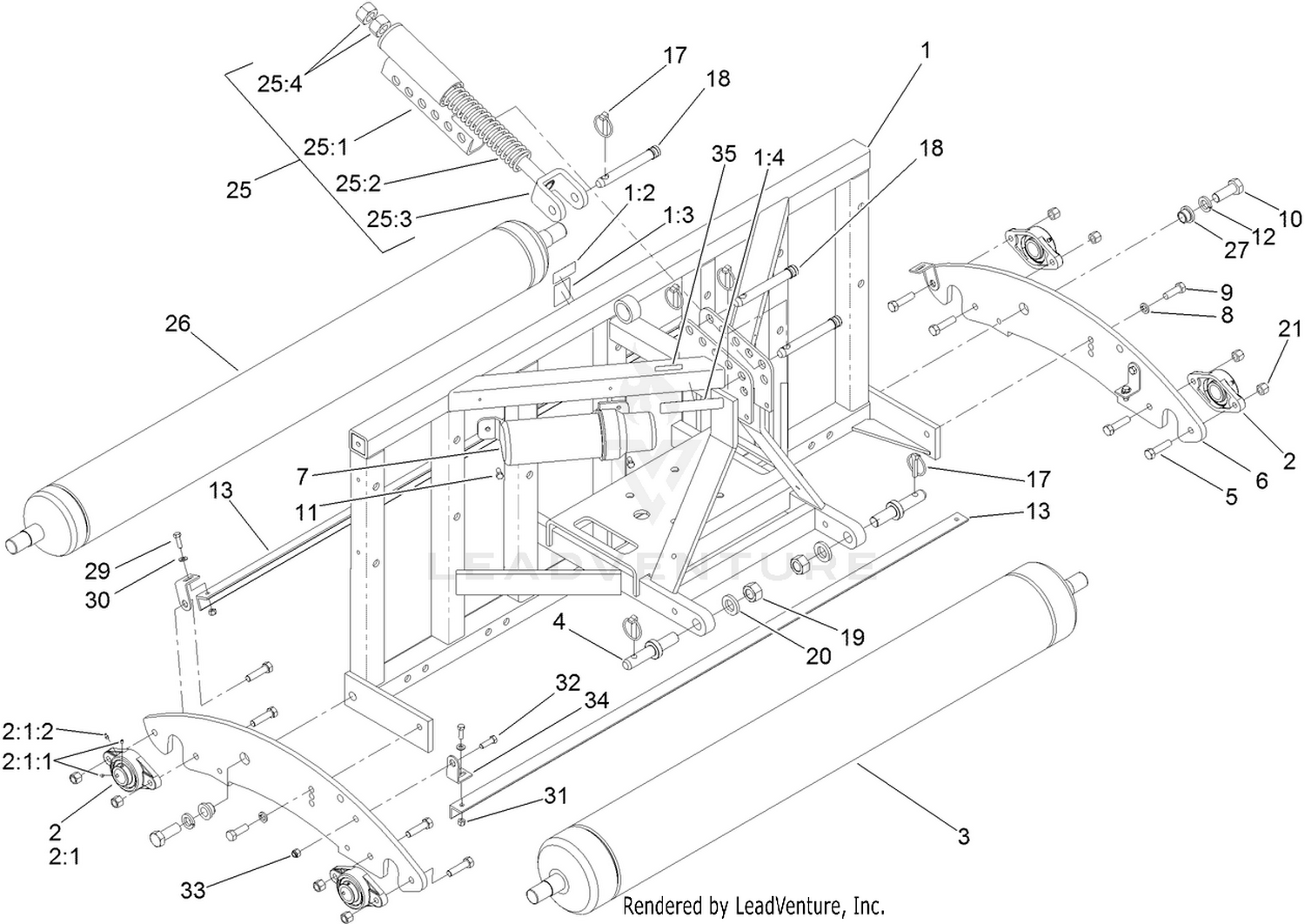 Frame and Roller Assembly