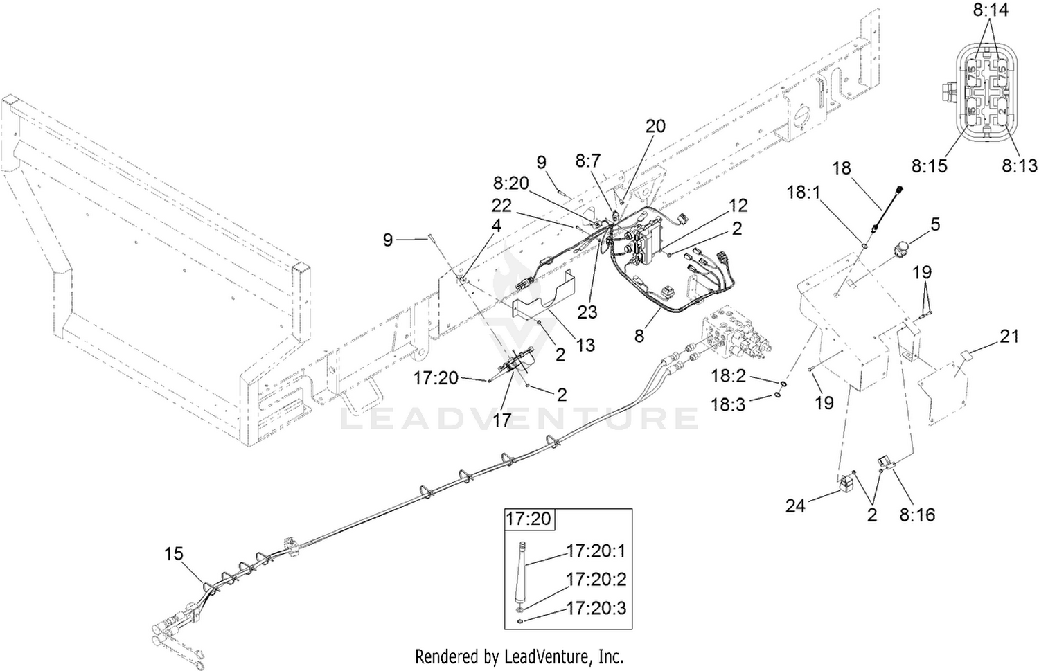 Wire Harness and Pocket Control Assembly