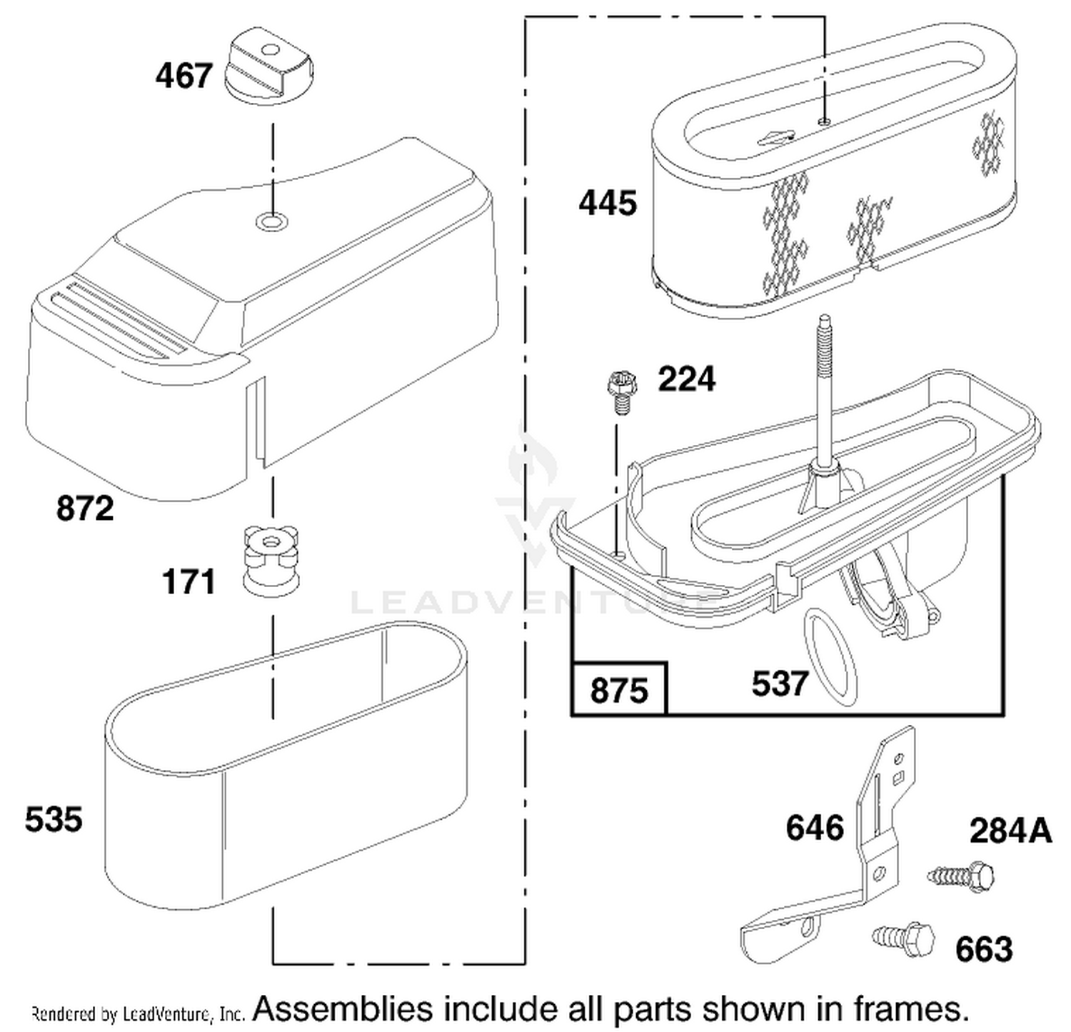Engine Briggs  Stratton Model 28n777-1174-E1 5