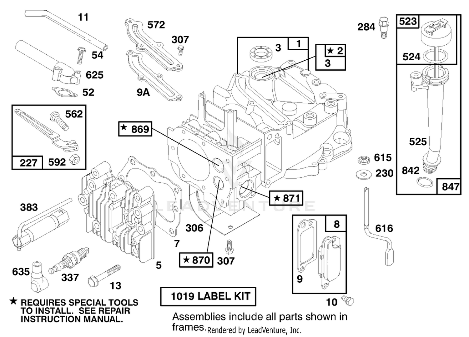Engine Briggs  Stratton Model 124702-3115-01