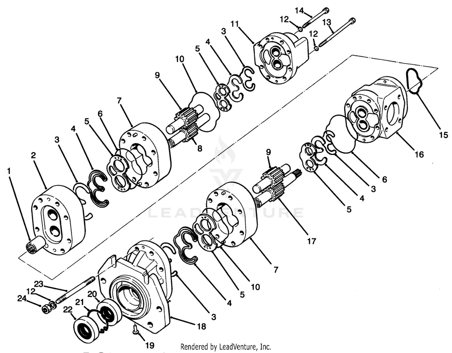 Double Gear Pump No. 69-2050