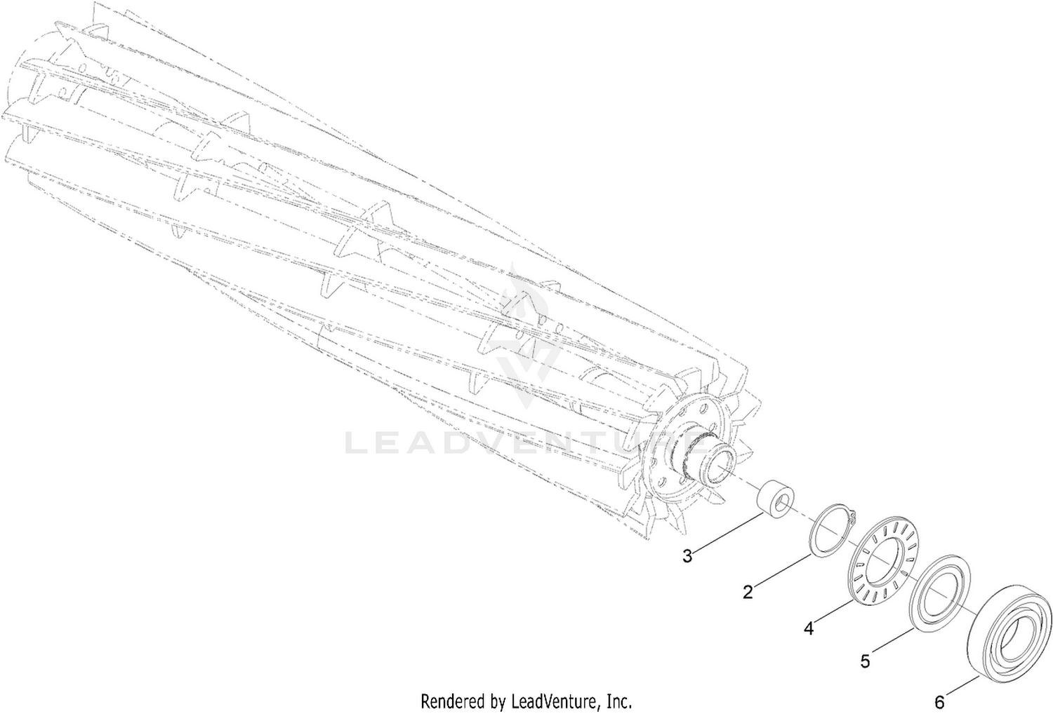 7in Edge Series+ 22In Fairway, 11 Blade, Low Drag, Radial Reel Assembly No. 137-8455