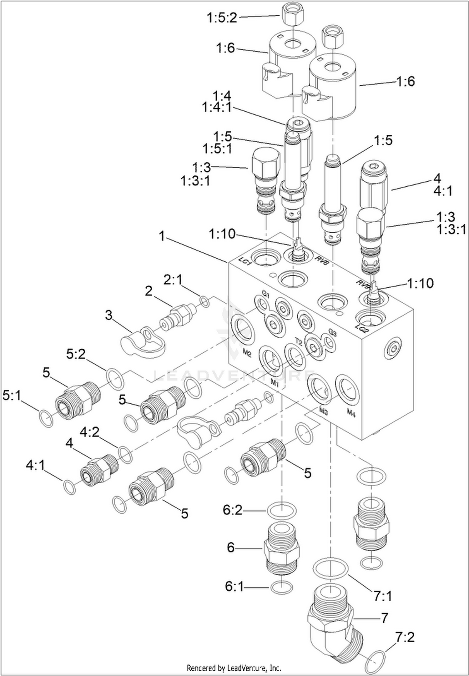 Mow Manifold Assembly No. 120-8064