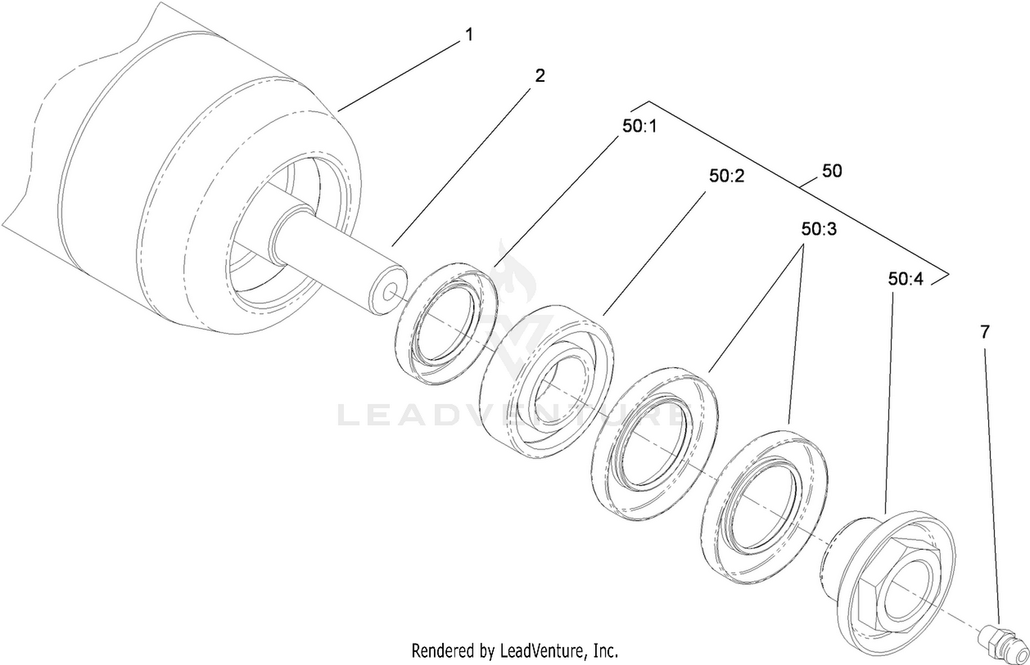 Full Front Roller Assembly No. 114-9383
