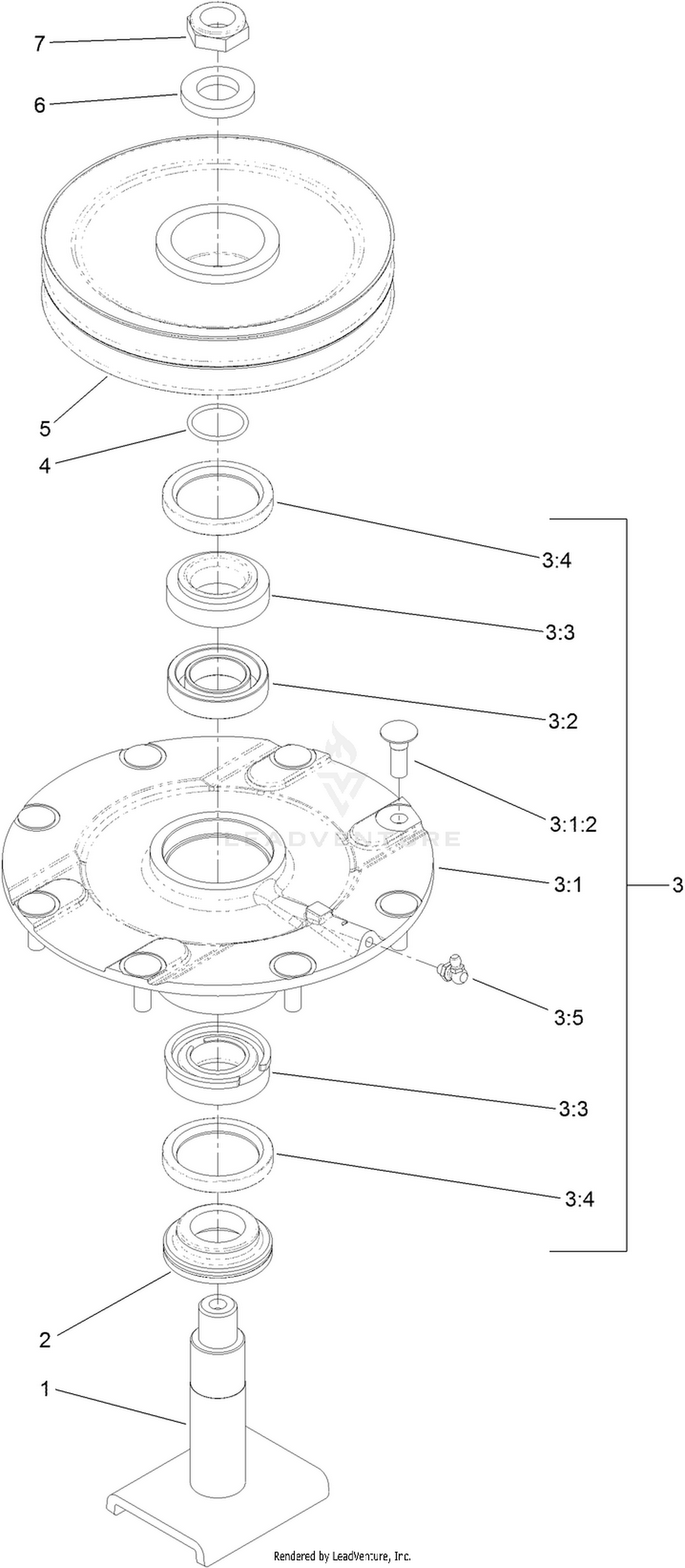 Double Driven Spindle Assembly No. 119-4548