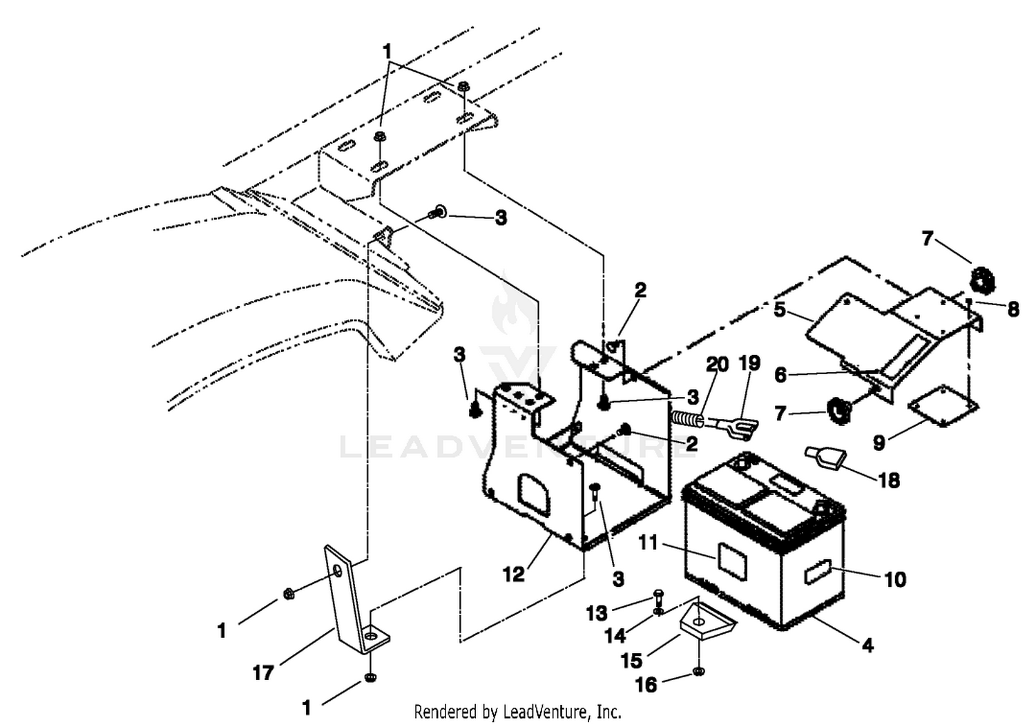 BATTERY MOUNT ASM