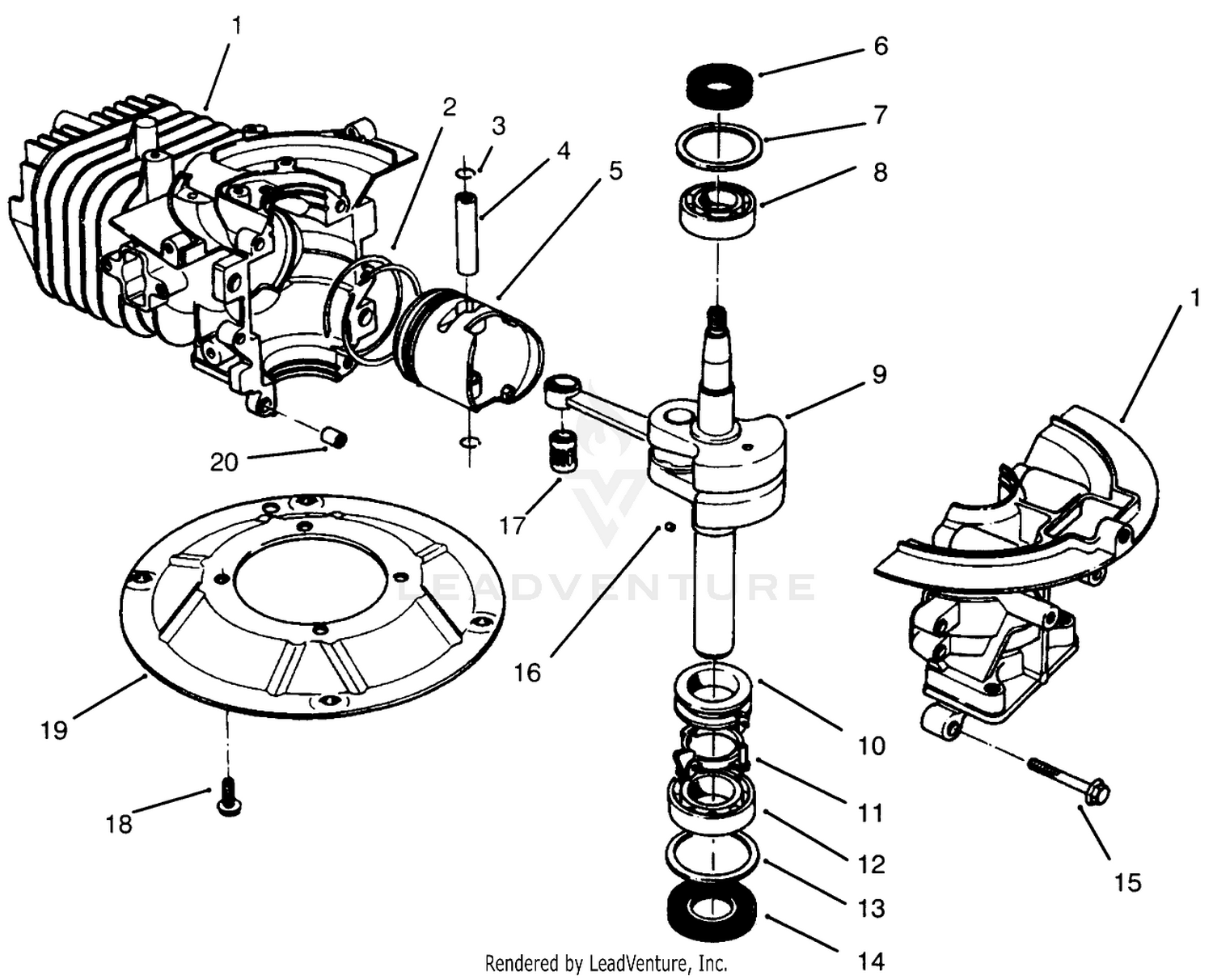 Crankshaft Assembly (model No. 47pr4-7)