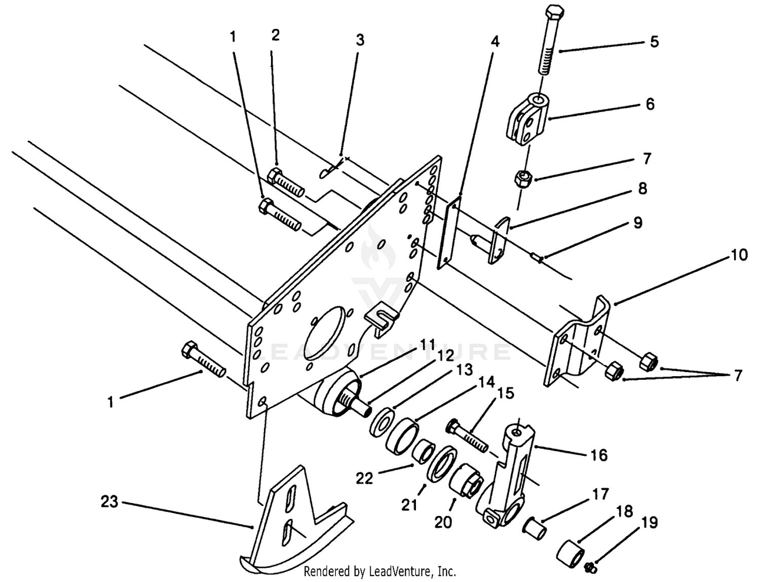 5 Blade Cutting Unit Roller Assembly