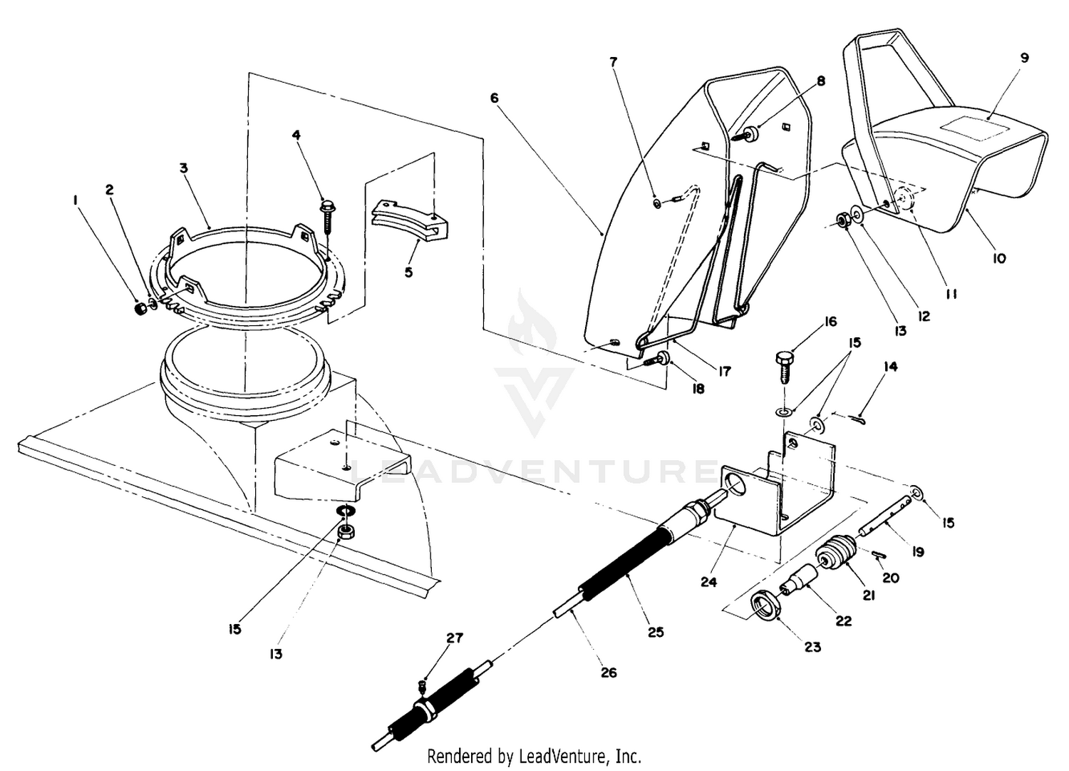 44" Snow Thrower Model No. 30761 (optional) (continued)