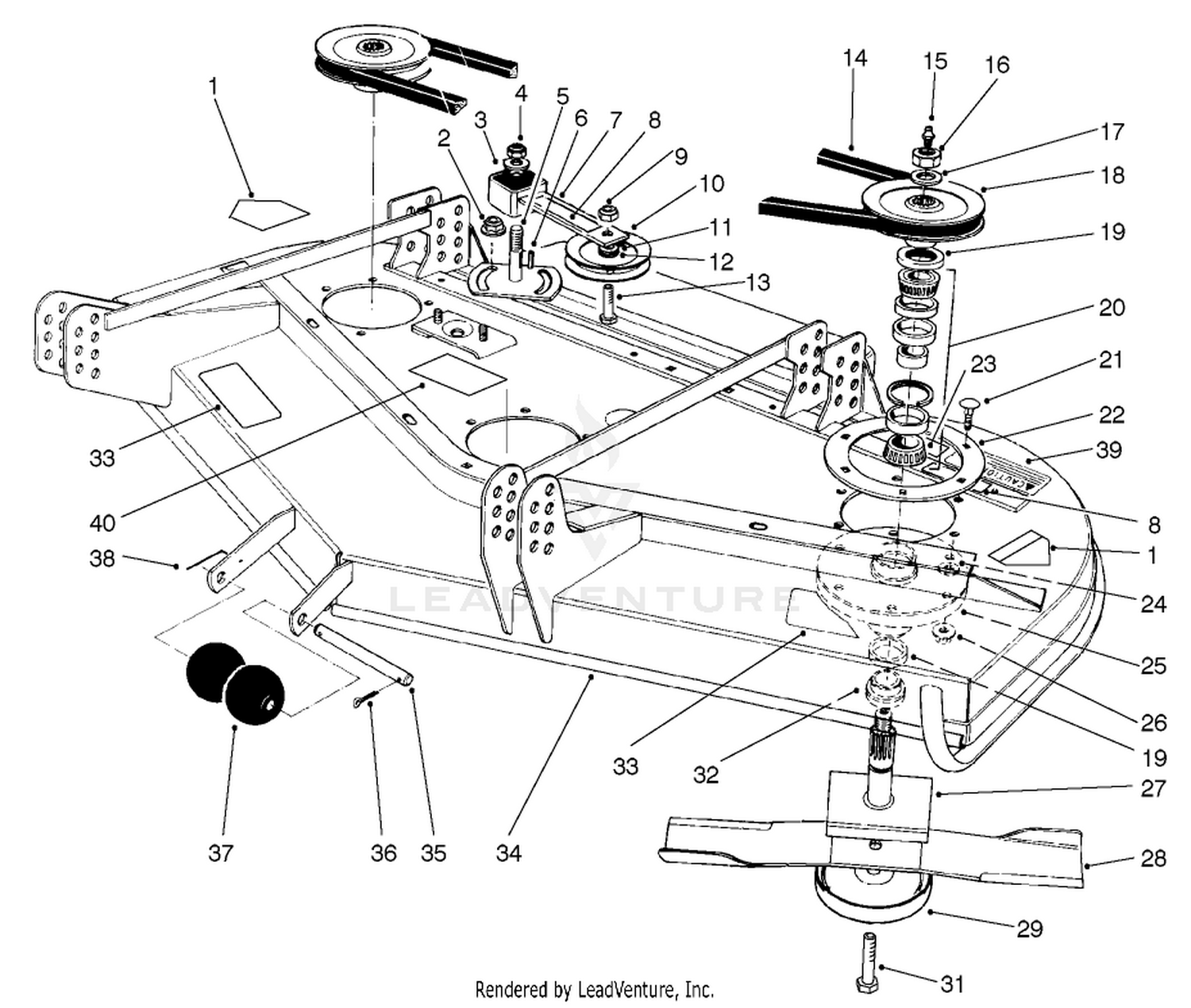 Deck And Spindle Assembly
