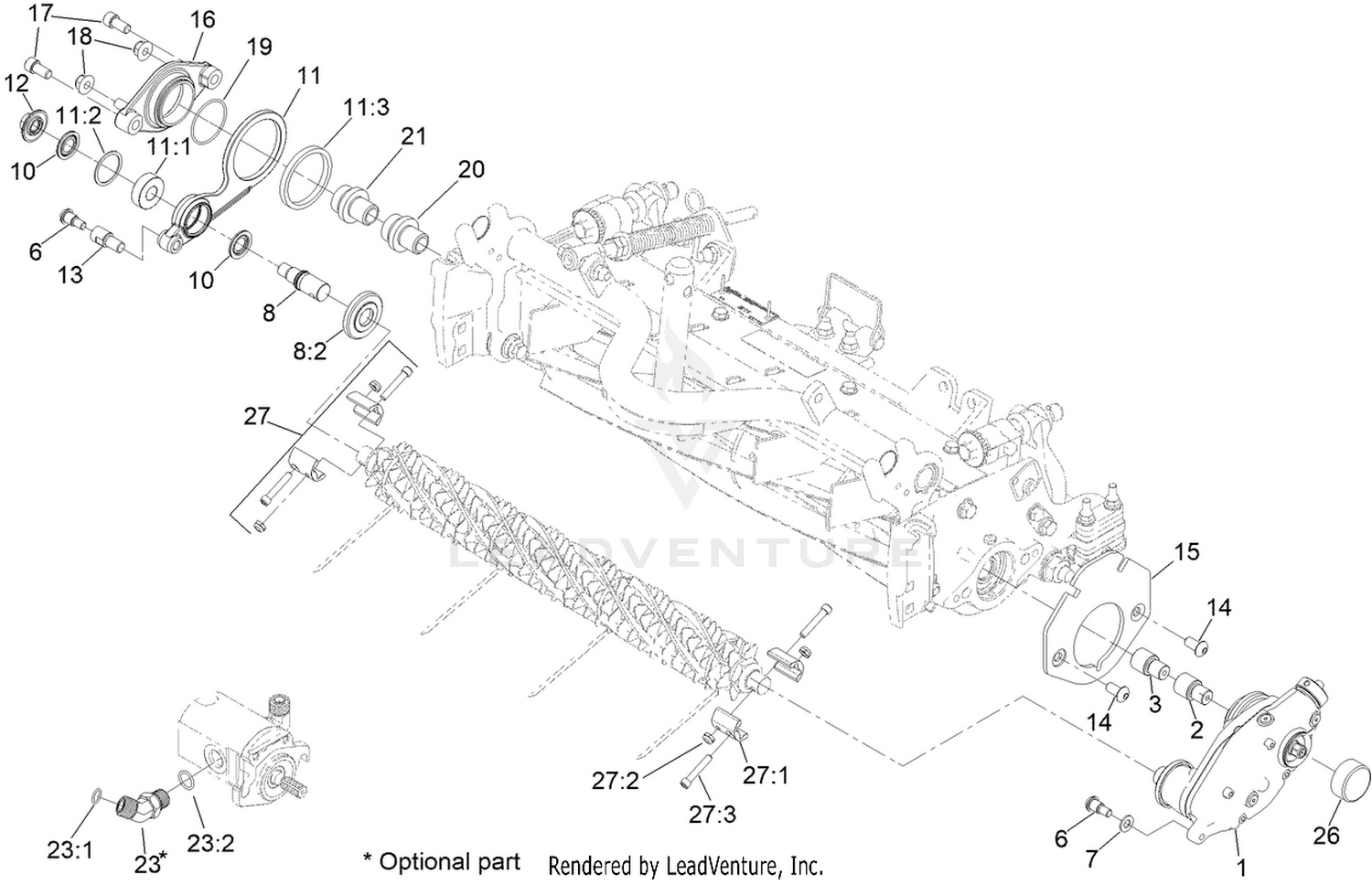 Groomer Assembly No. 140-5605