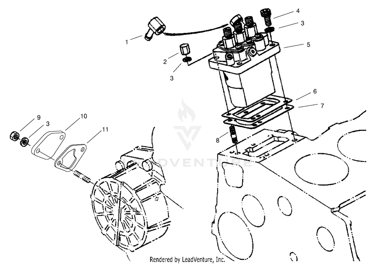 Injection Pump Installation Assembly